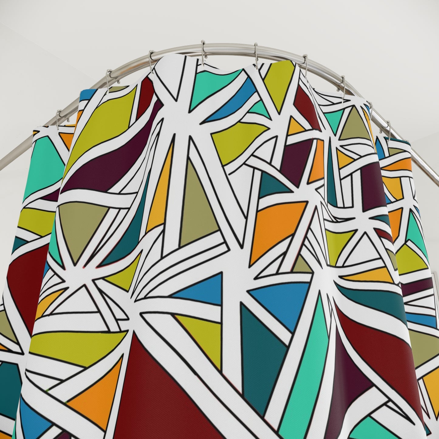 Color BlocksShower Curtains