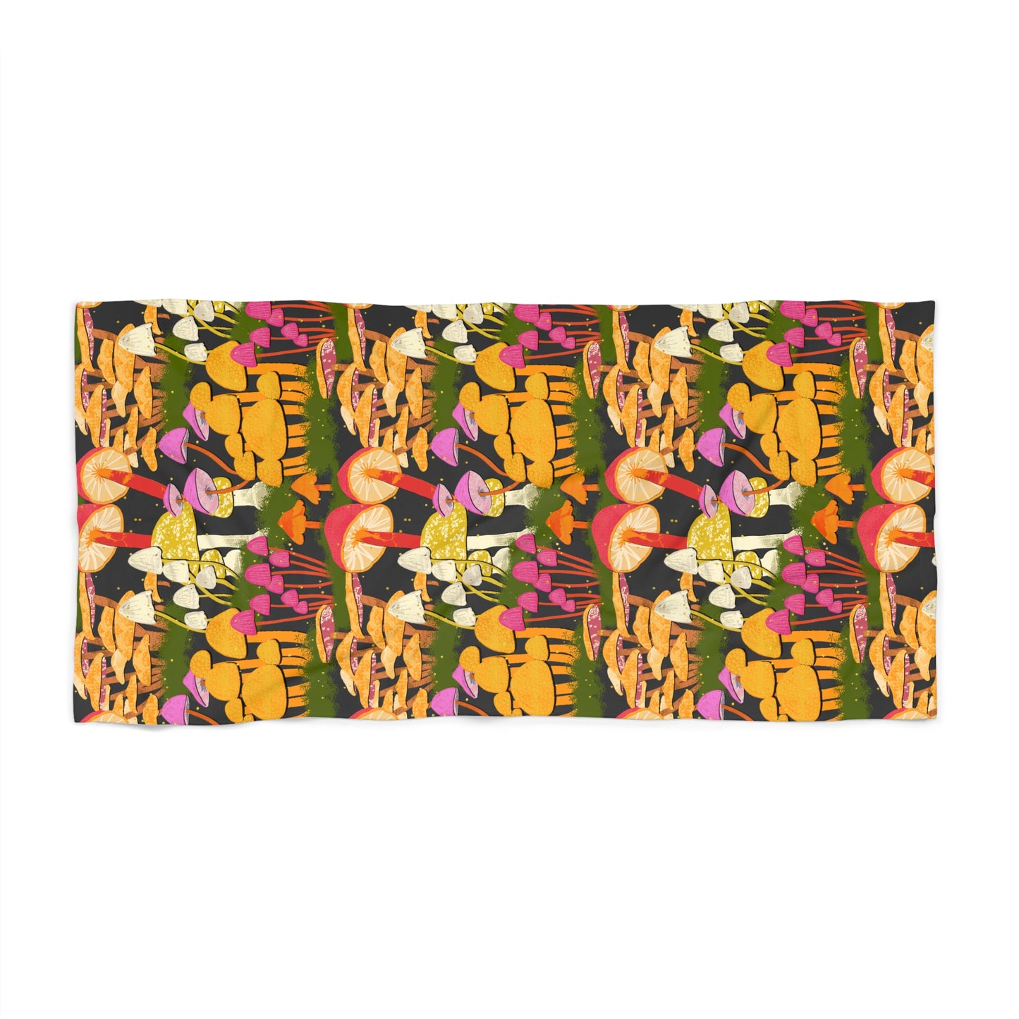 Many Many Mushrooms Beach Towel