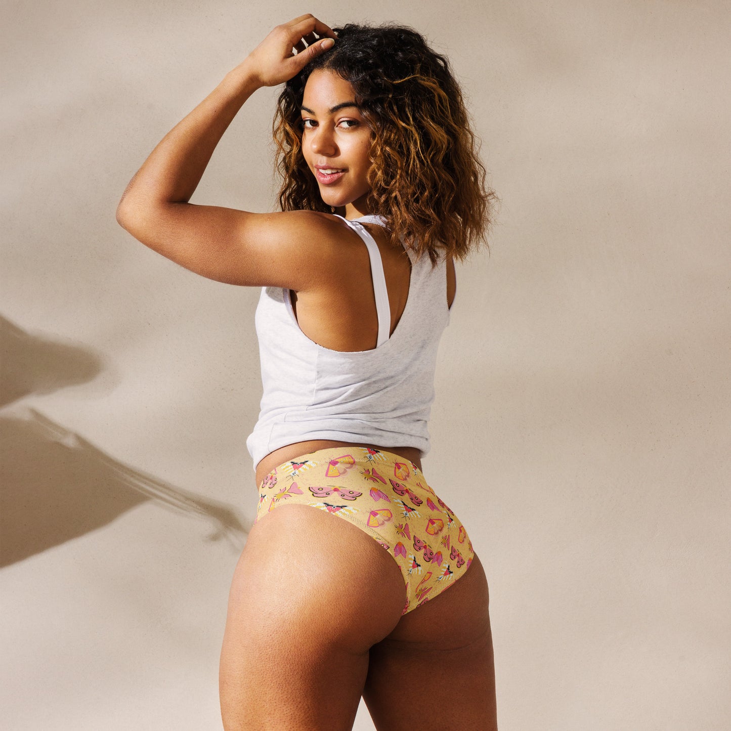 Majestic Moths Recycled high-waisted bikini bottom