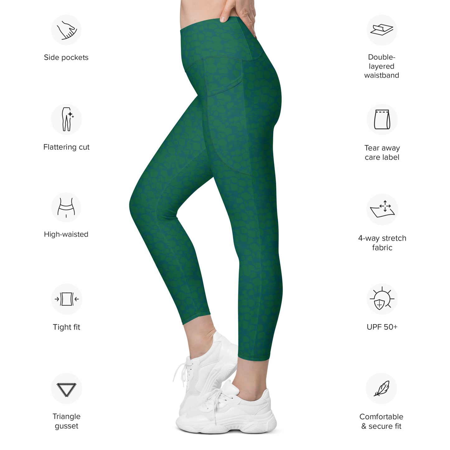 Small Lillypads Leggings with pockets