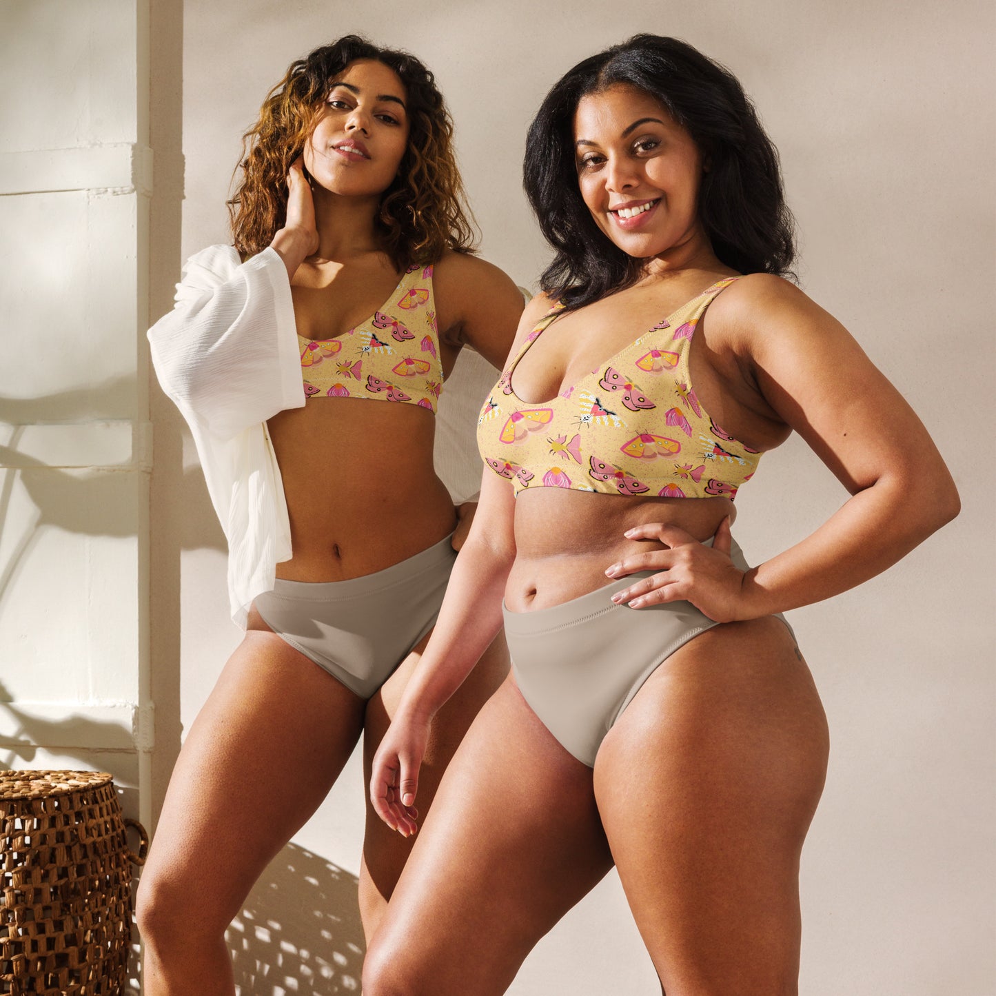 Majestic Moths Recycled padded bikini top