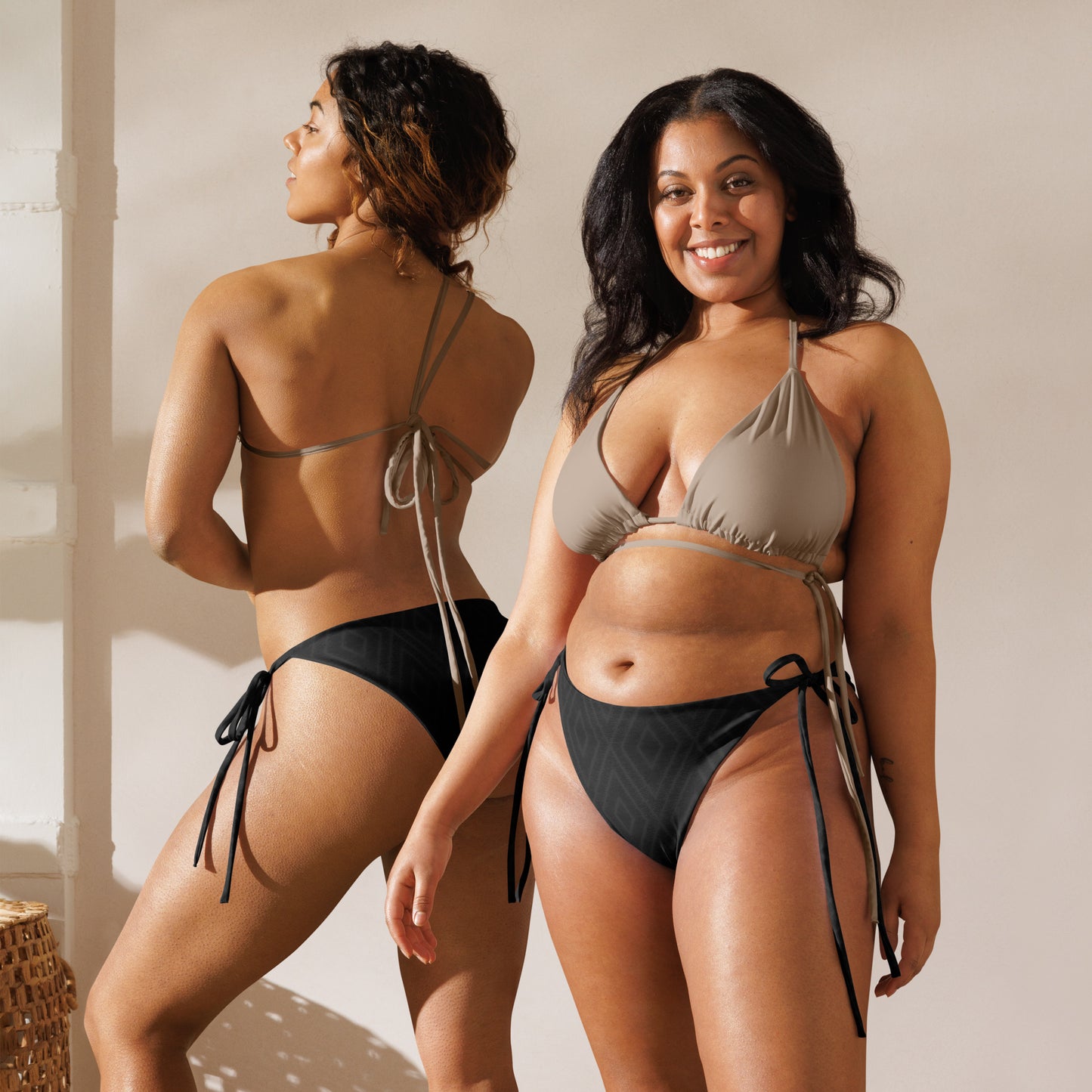 Diamonds Diamonds Diamonds All-over print recycled string bikini bottom