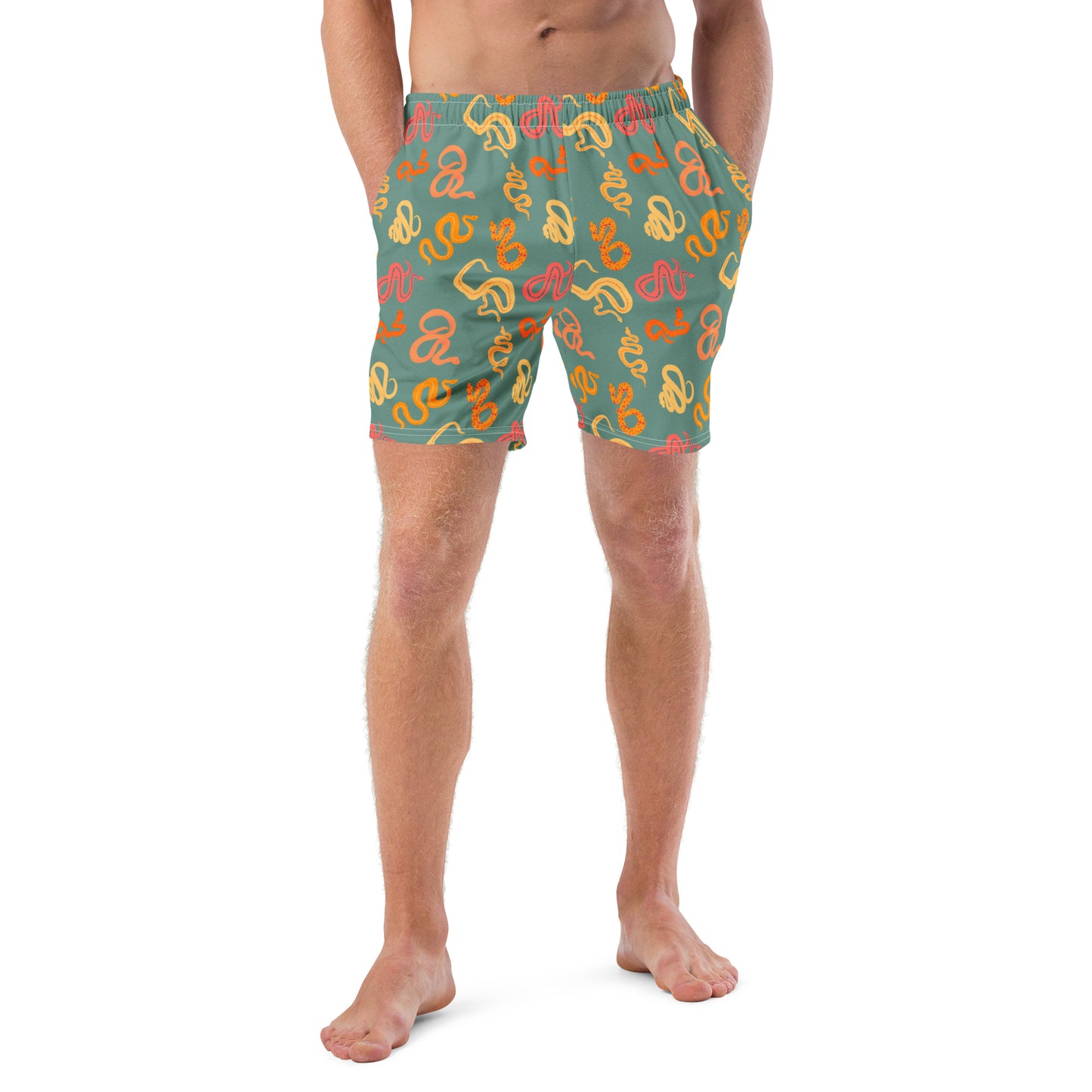 Sneks on a Plane Men's swim trunks