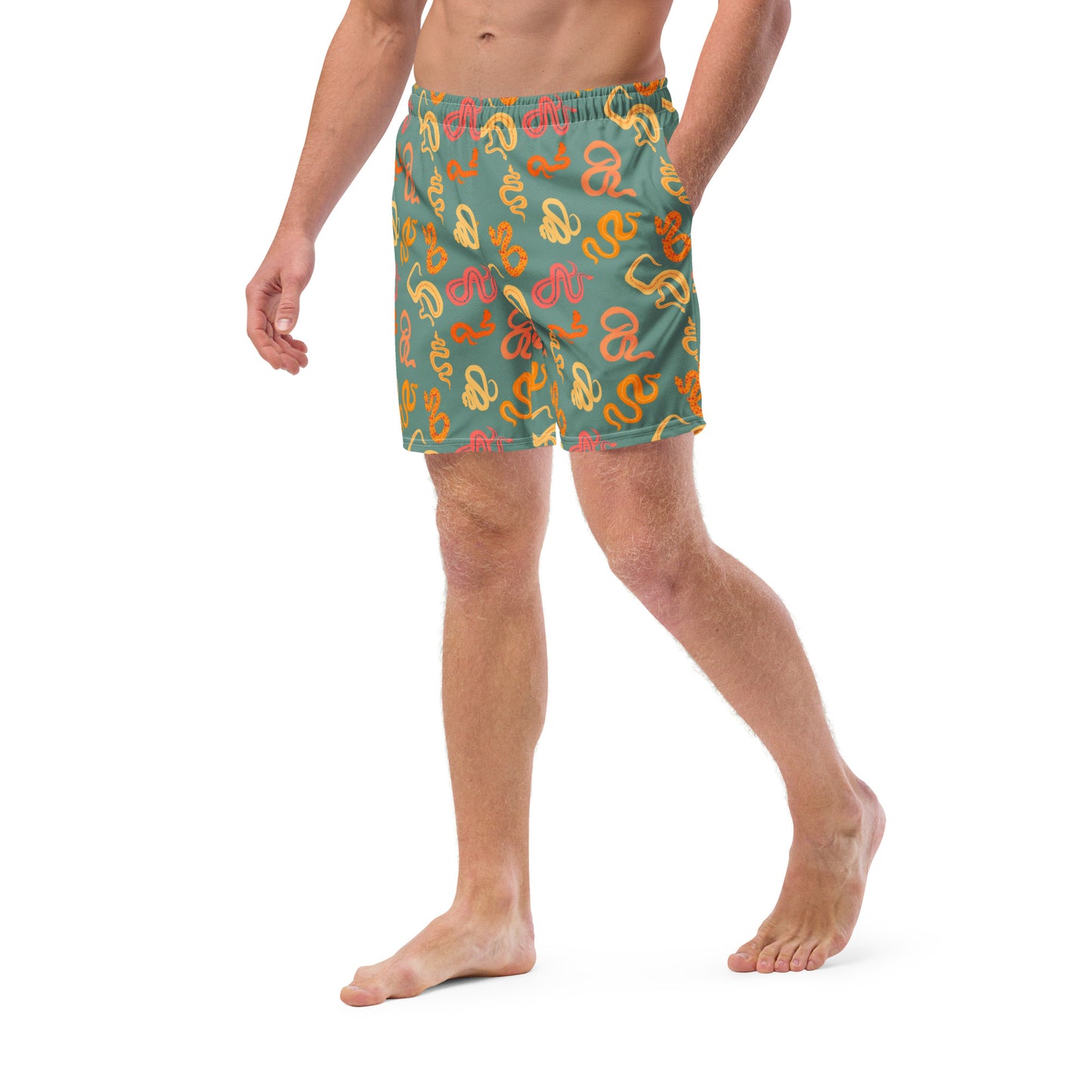 Sneks on a Plane Men's swim trunks
