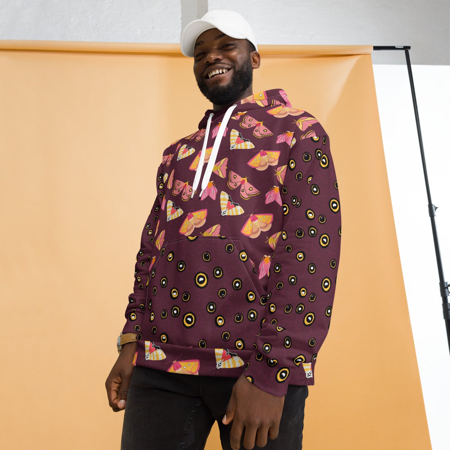 Moth All Over Print Unisex Hoodie