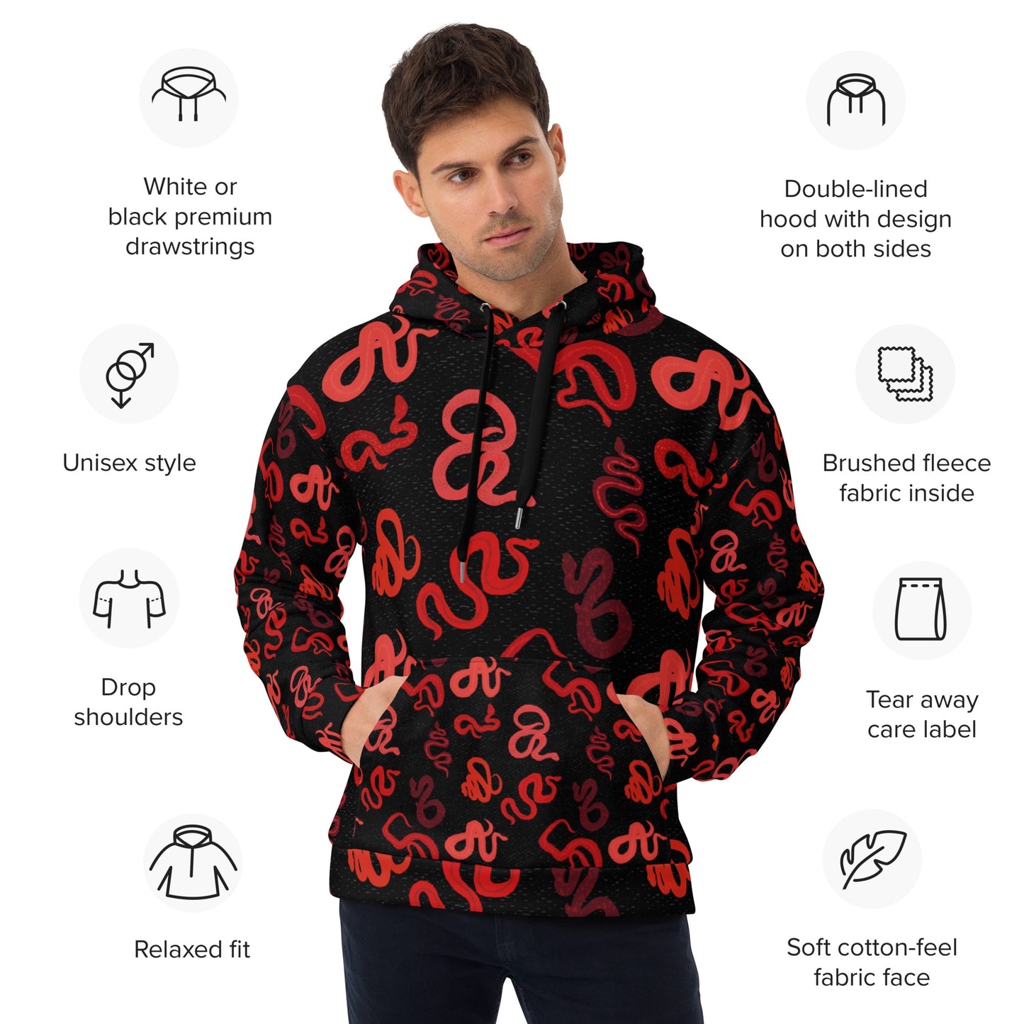 Sneks on a Plane Unisex Hoodie