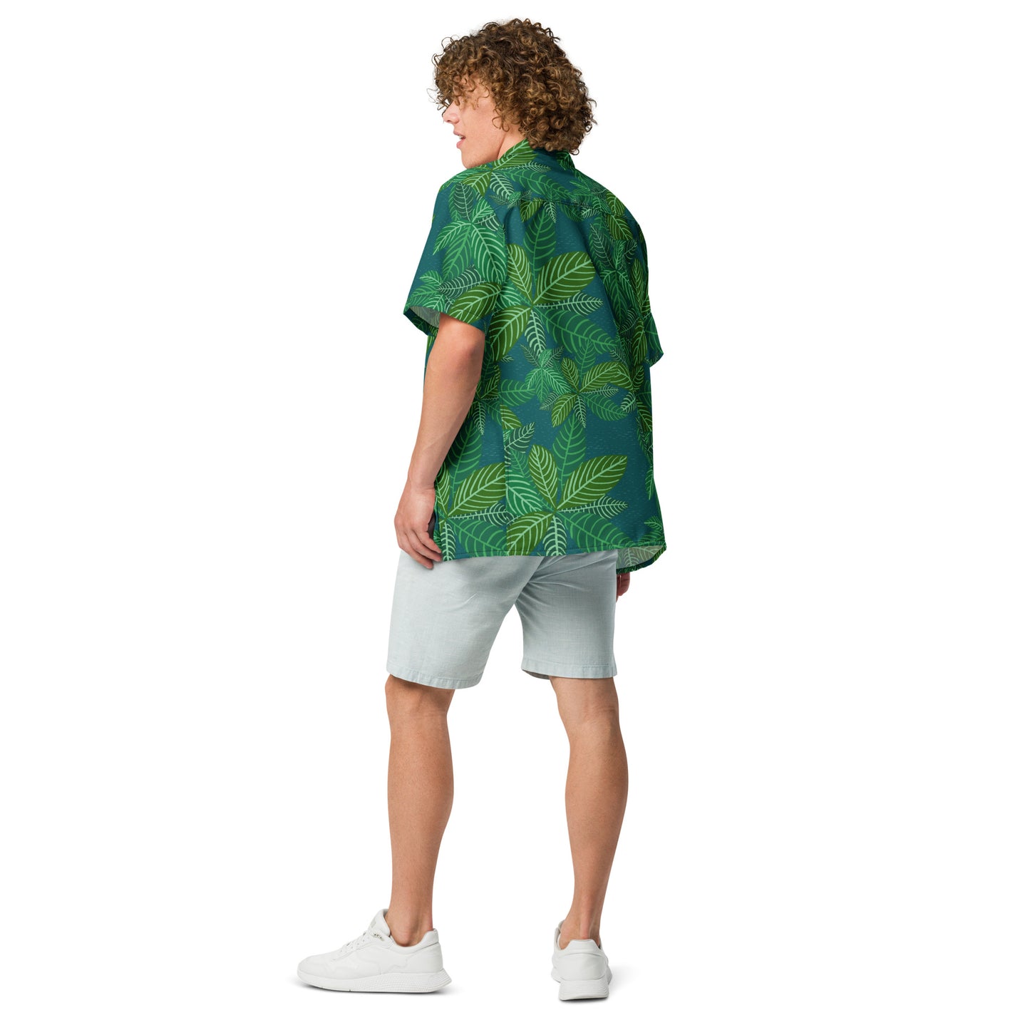 Leafy Greens Unisex button shirt