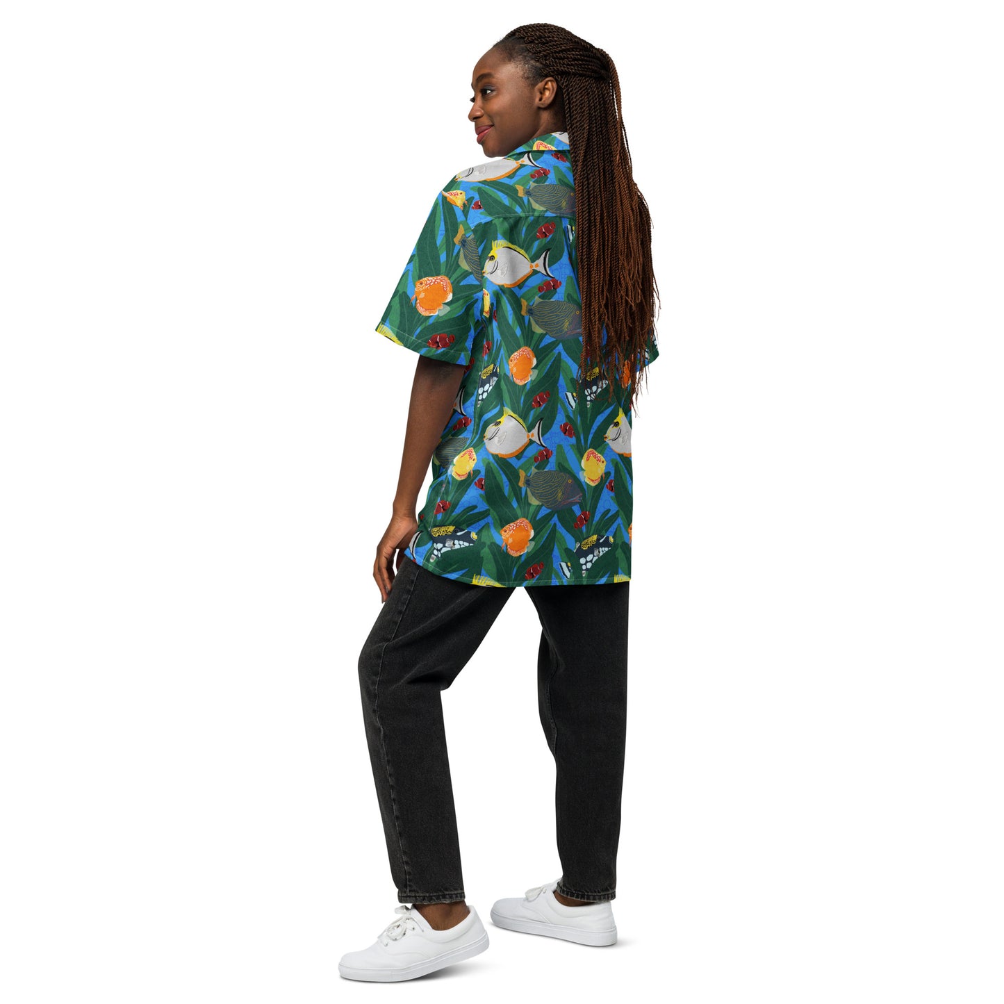 Fancy Fishies Unisex button shirt