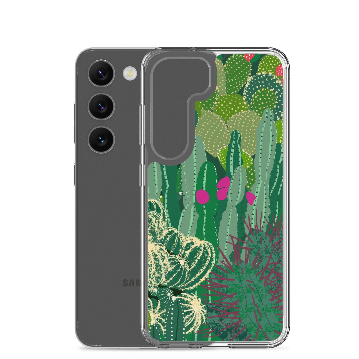 Cactus Cluster Clear Case for Samsung®