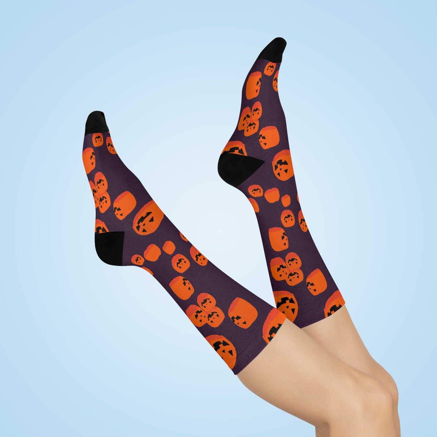 Jack ‘o Floating Lanterns Cushioned Crew Socks