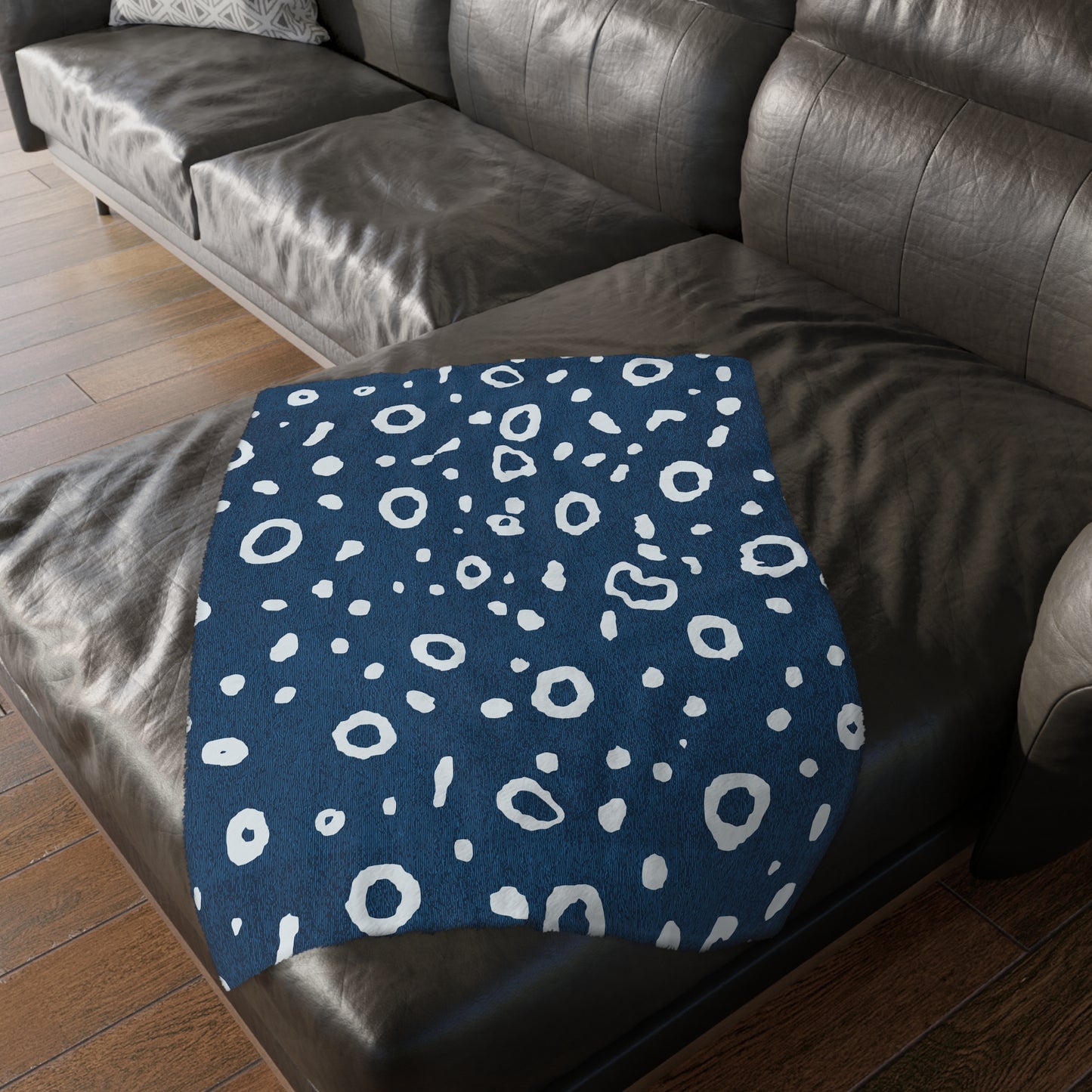 Sharks & Rays Velveteen Microfiber Blanket (Two-sided print)