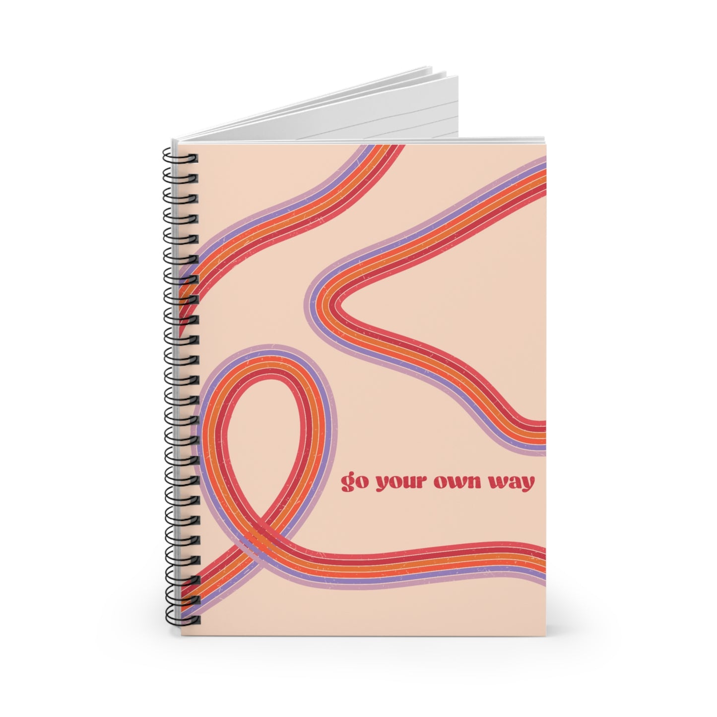 Go Your Own Way Spiral Notebook - Ruled Line