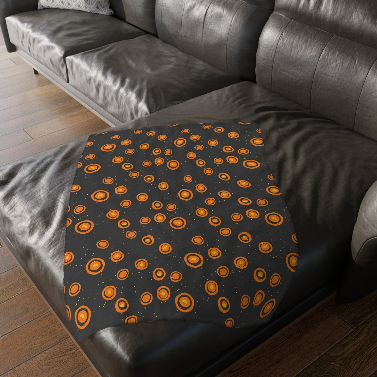 Many Many Mushrooms Velveteen Microfiber Blanket (Two-sided print)