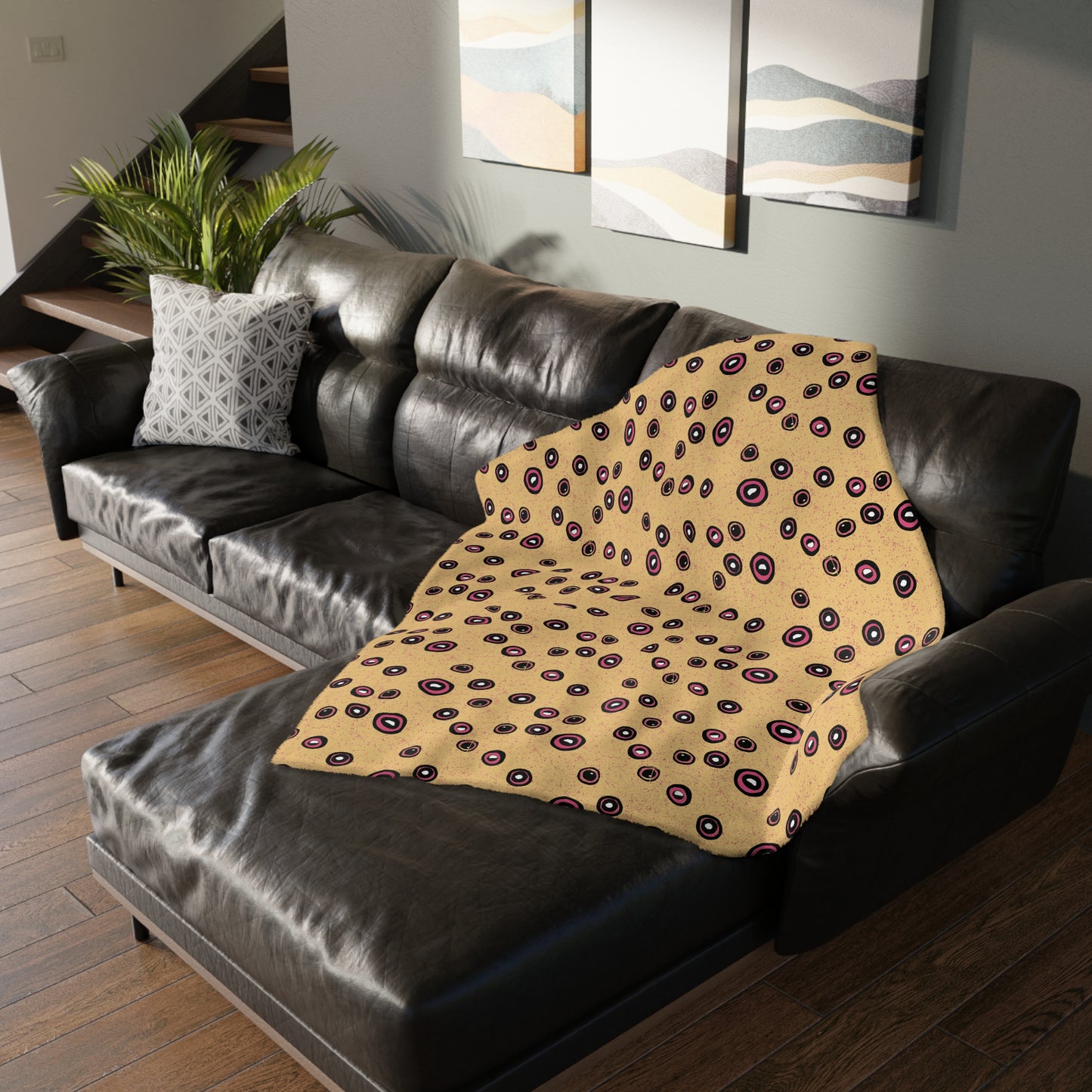 Magical Moths Velveteen Microfiber Blanket (Two-sided print)