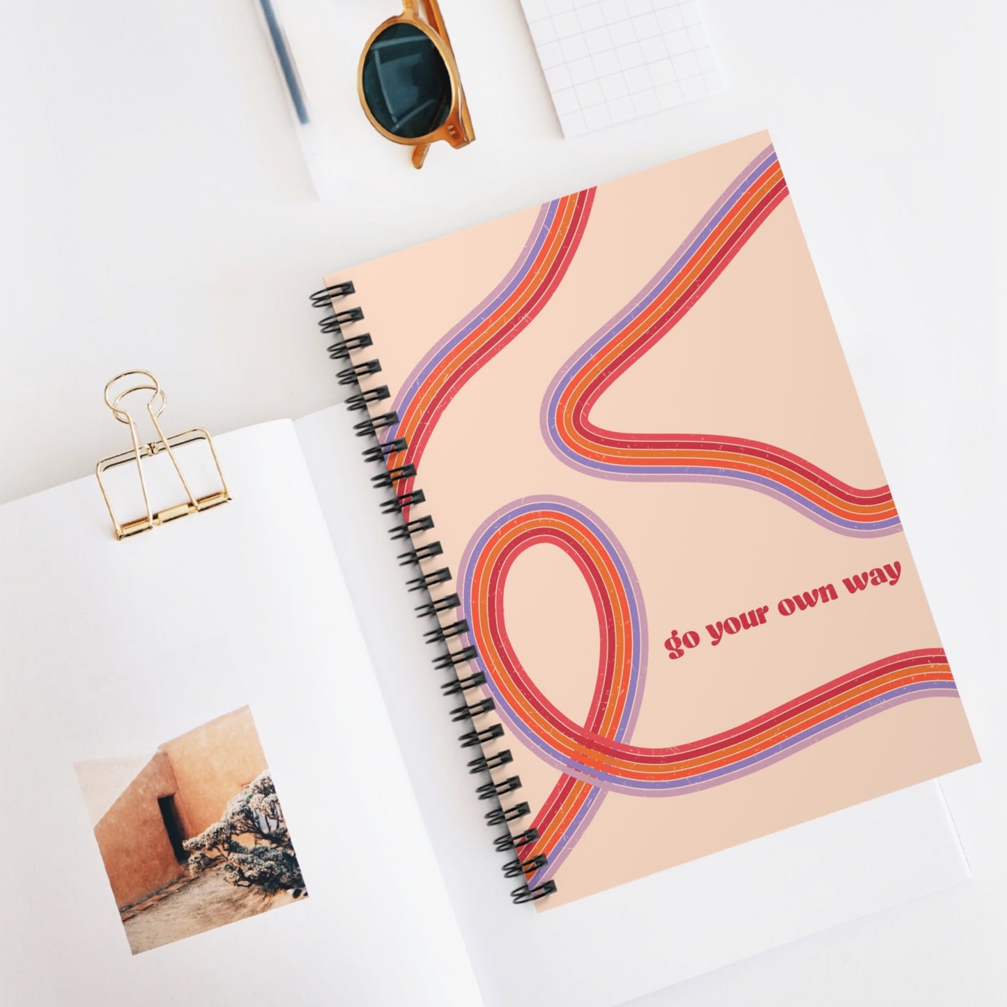 Go Your Own Way Spiral Notebook - Ruled Line