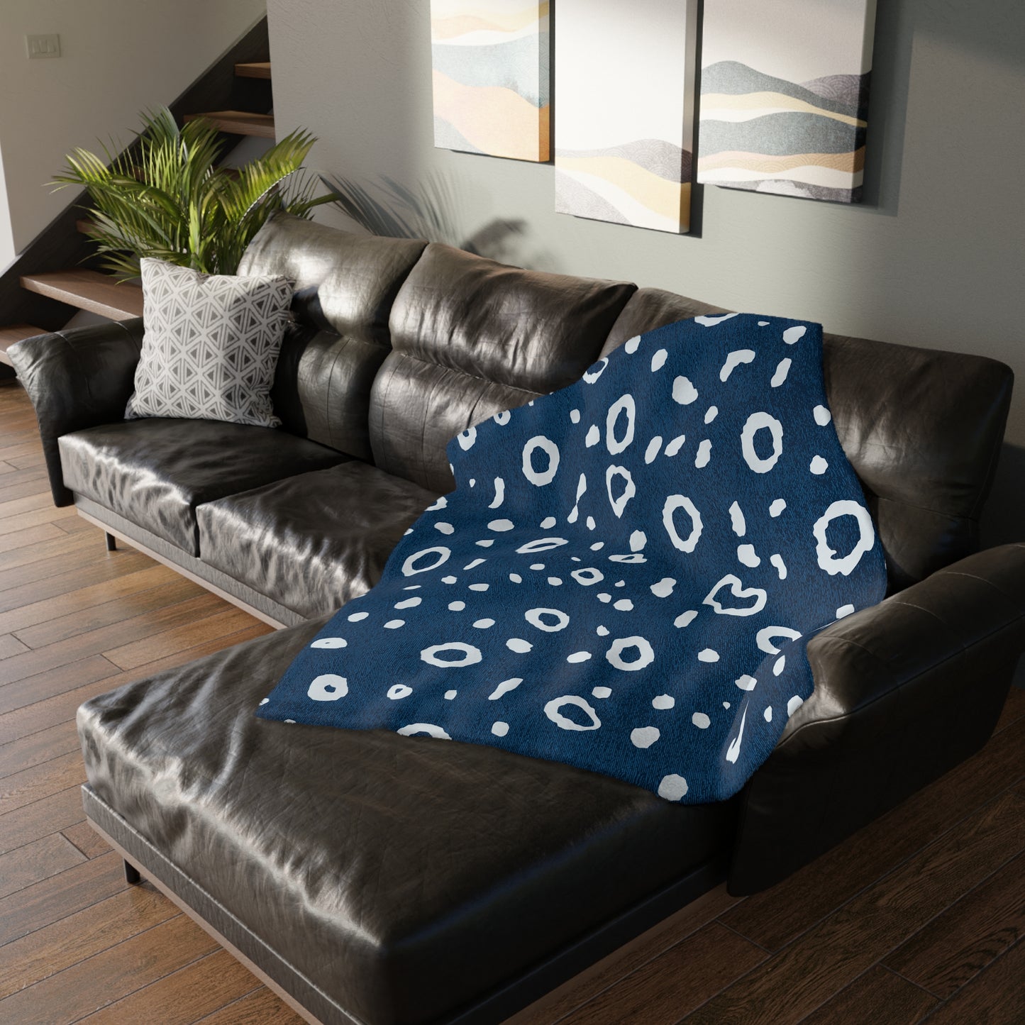 Sharks & Rays Velveteen Microfiber Blanket (Two-sided print)