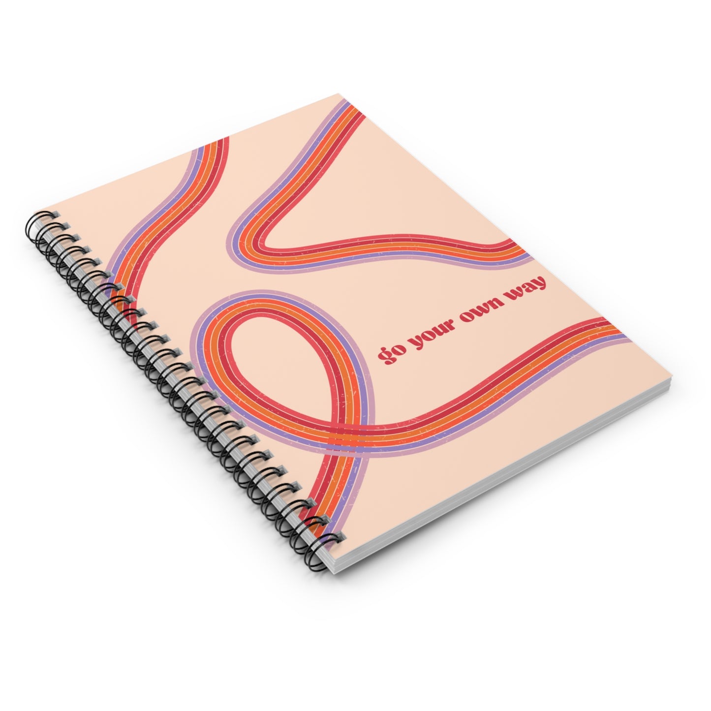 Go Your Own Way Spiral Notebook - Ruled Line