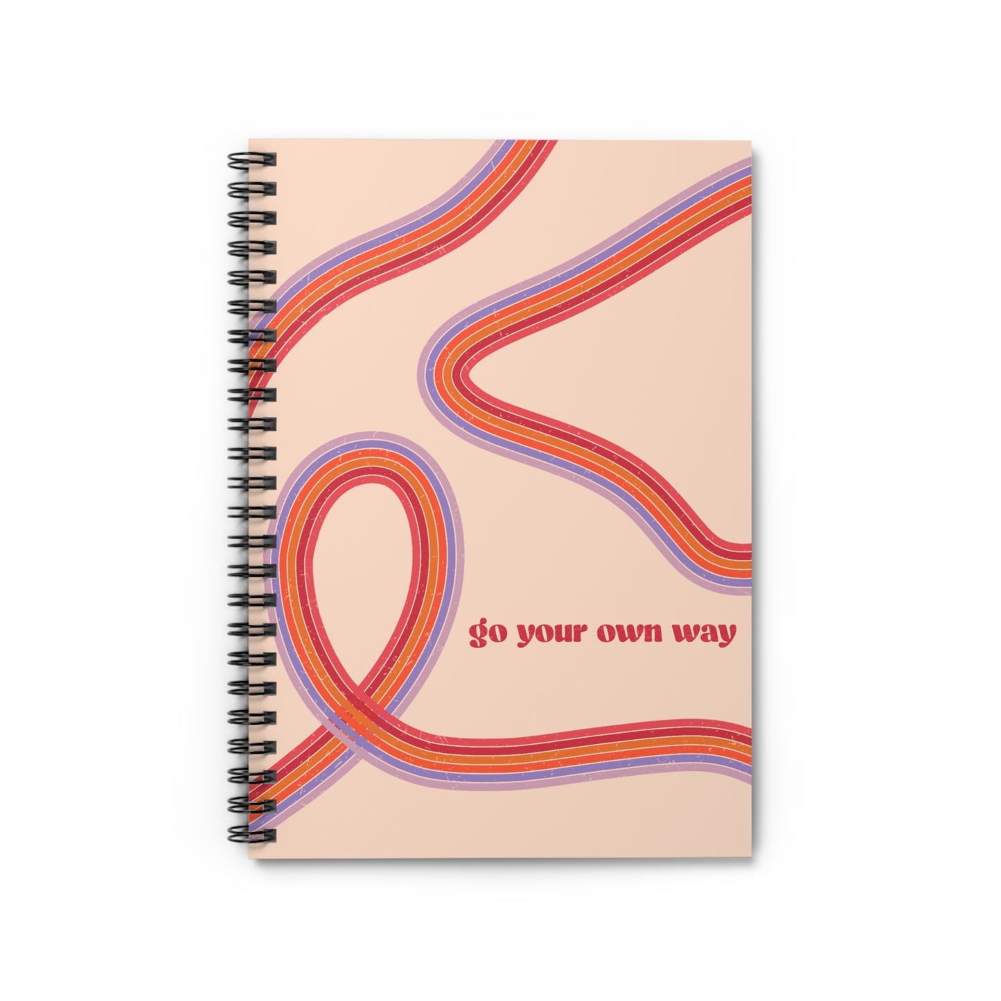 Go Your Own Way Spiral Notebook - Ruled Line