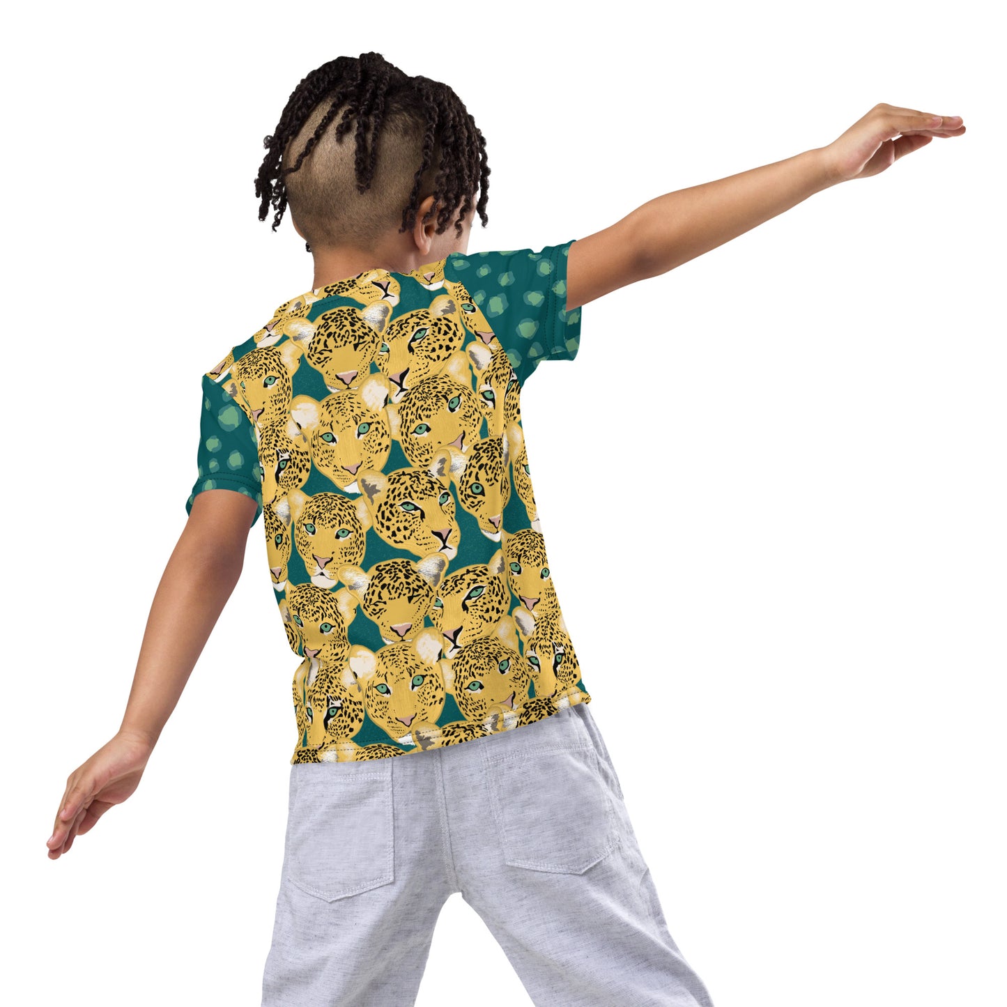 Lotsa Leopards Kids crew neck t-shirt