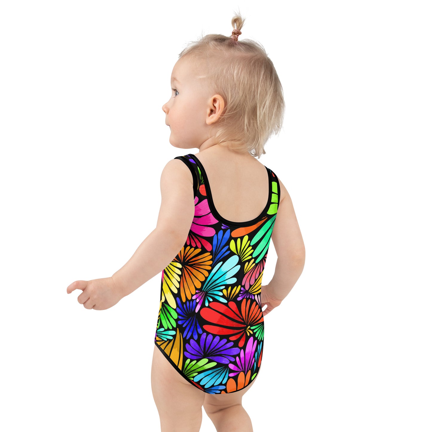 Fiesta Florals All-Over Print Kids Swimsuit