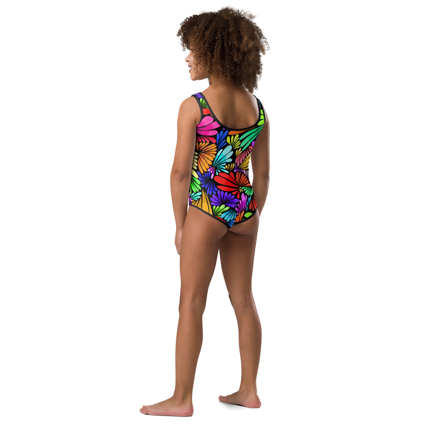 Fiesta Florals All-Over Print Kids Swimsuit