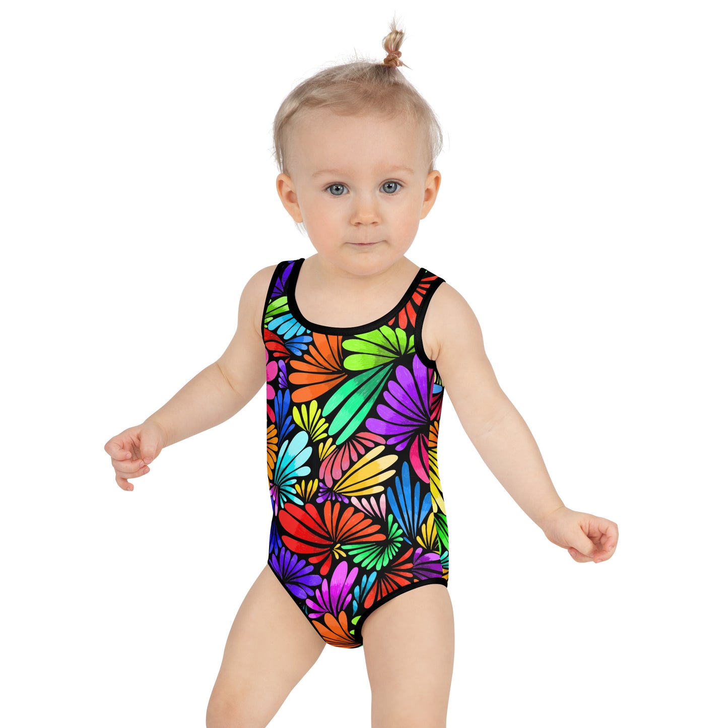 Fiesta Florals All-Over Print Kids Swimsuit