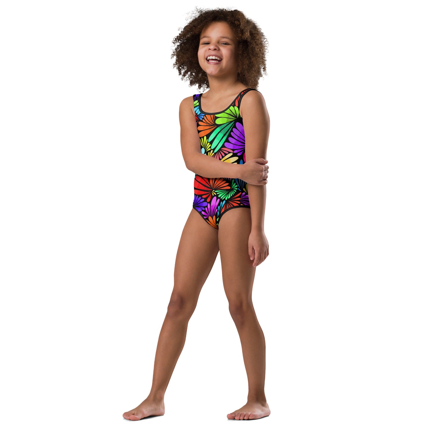 Fiesta Florals All-Over Print Kids Swimsuit