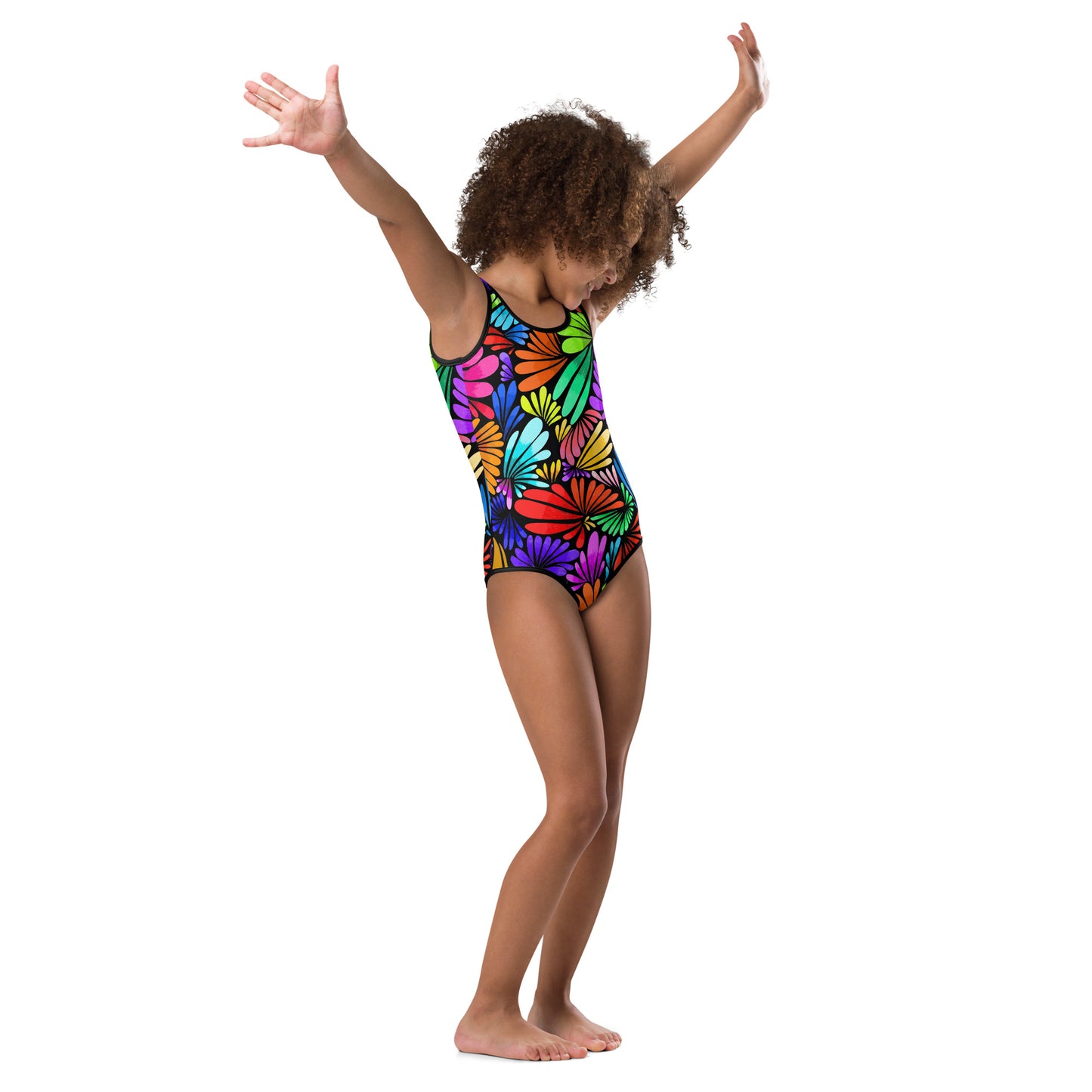 Fiesta Florals All-Over Print Kids Swimsuit