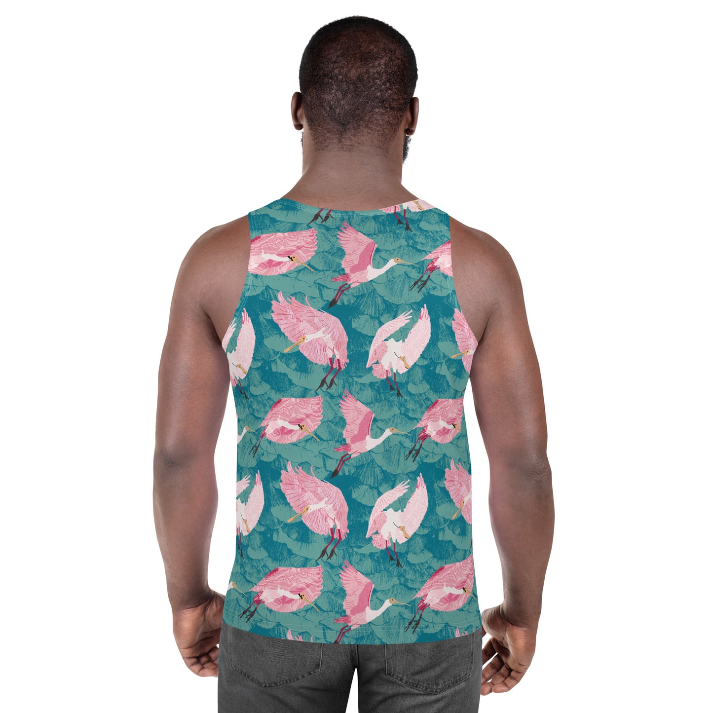 Roseated Spoonbills Unisex Tank Top