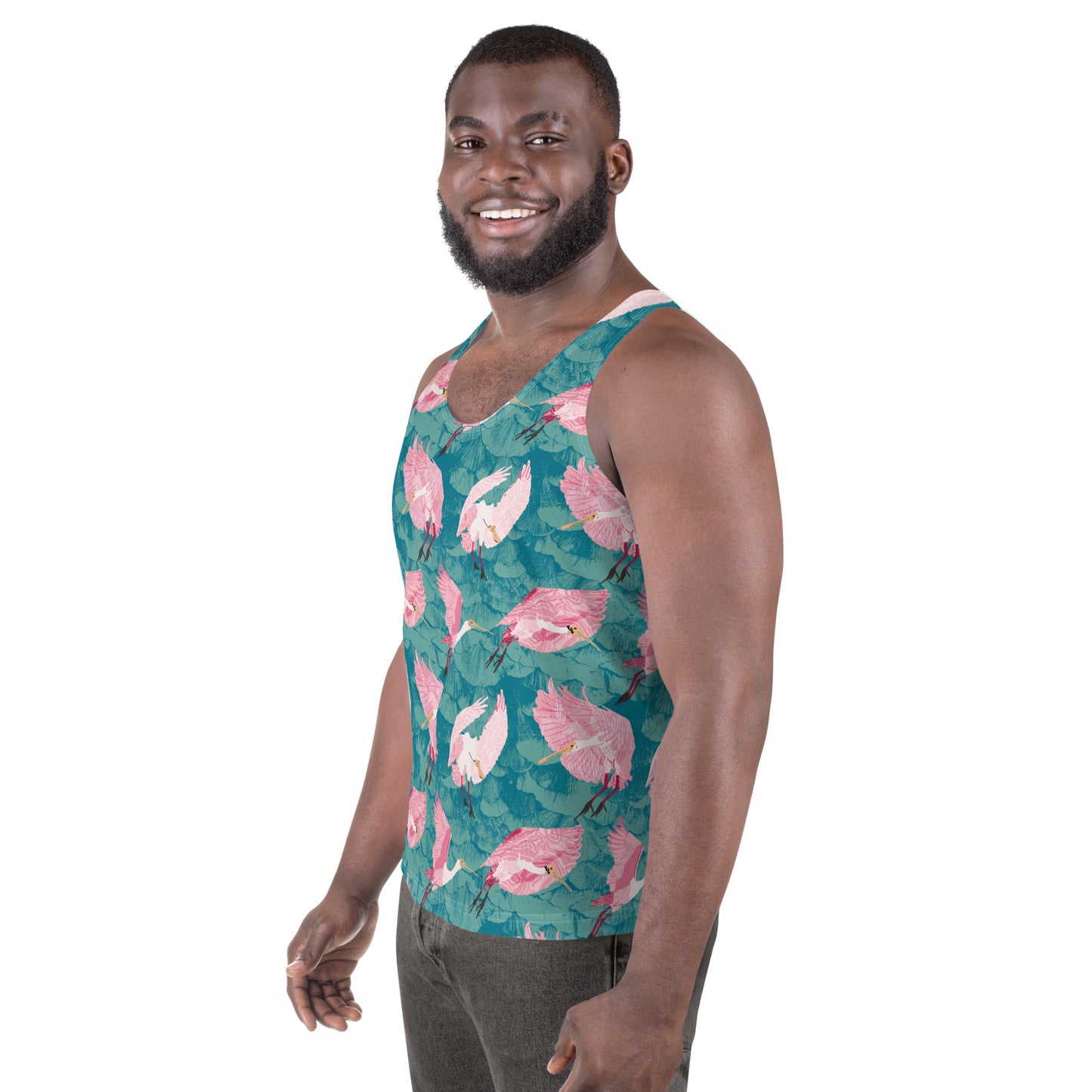 Roseated Spoonbills Unisex Tank Top