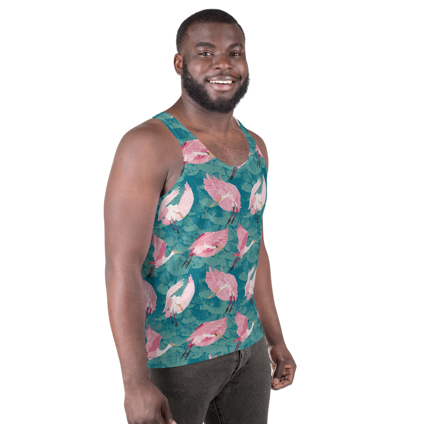 Roseated Spoonbills Unisex Tank Top