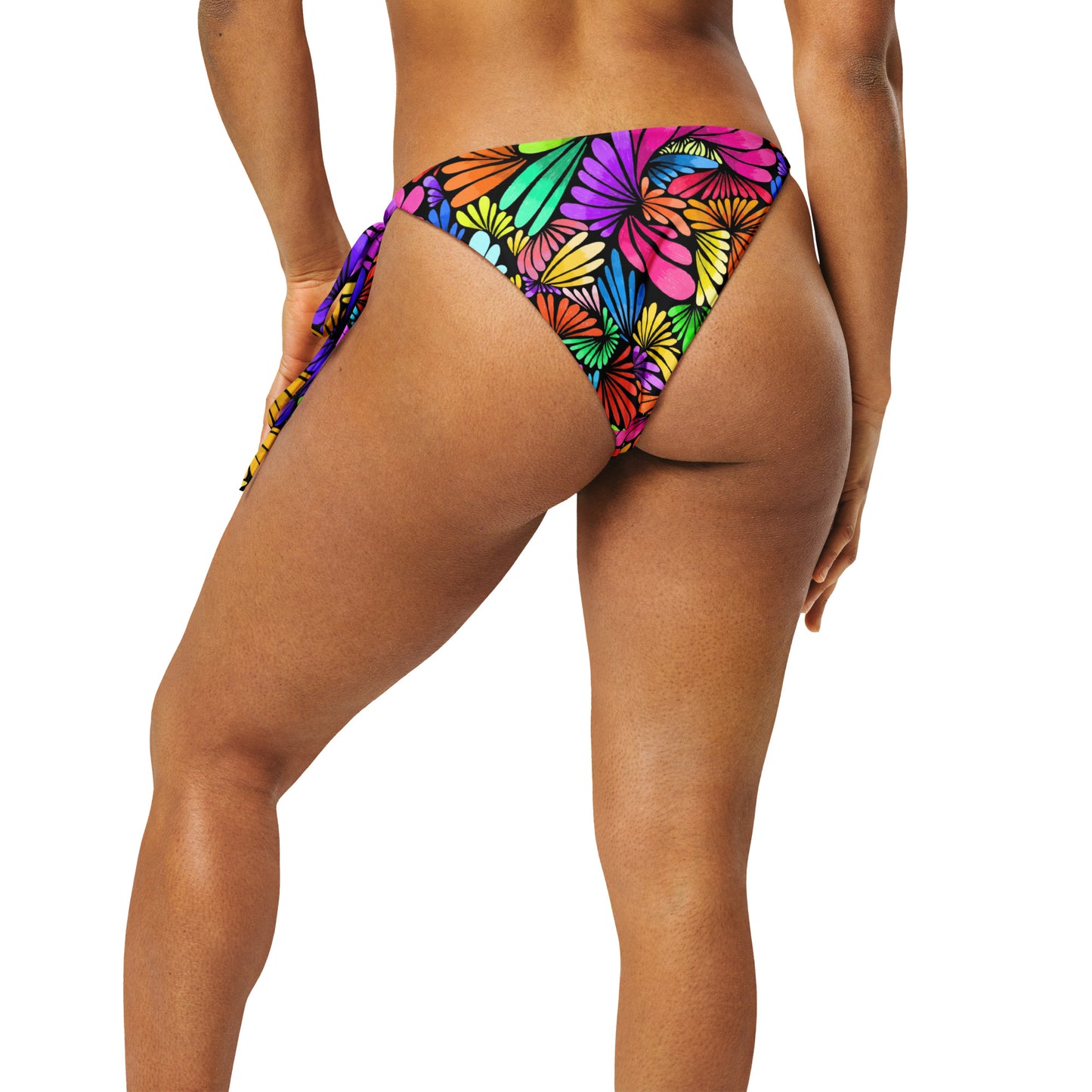 Fiesta Florals All-over print recycled string bikini bottom