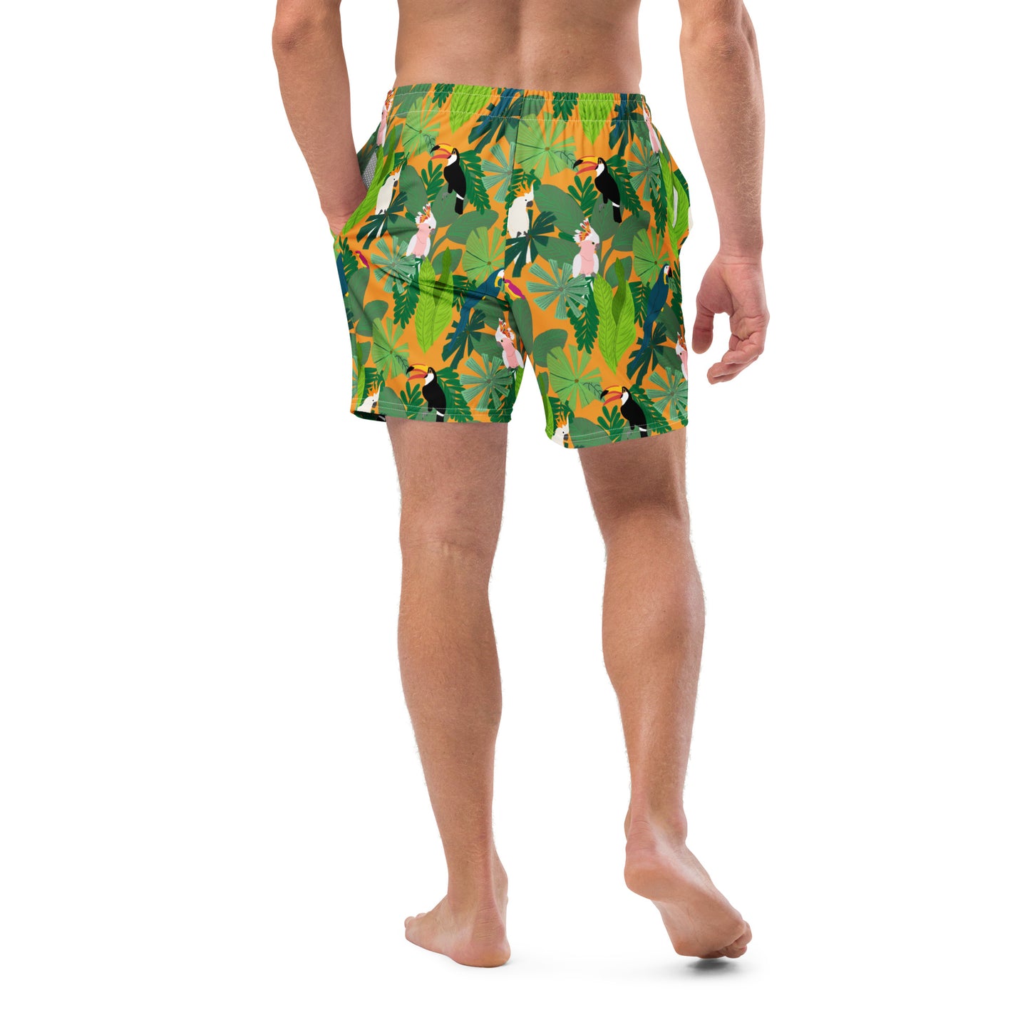 Birds in Paradise Men's swim trunks