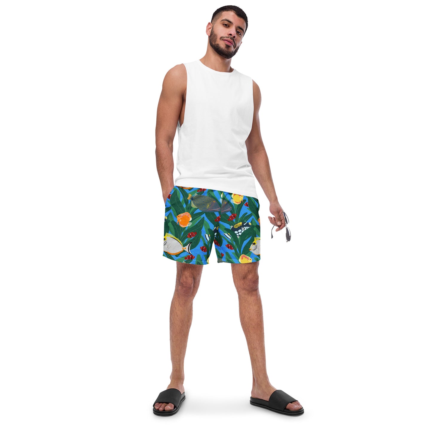 Fancy Fishies Men's swim trunks