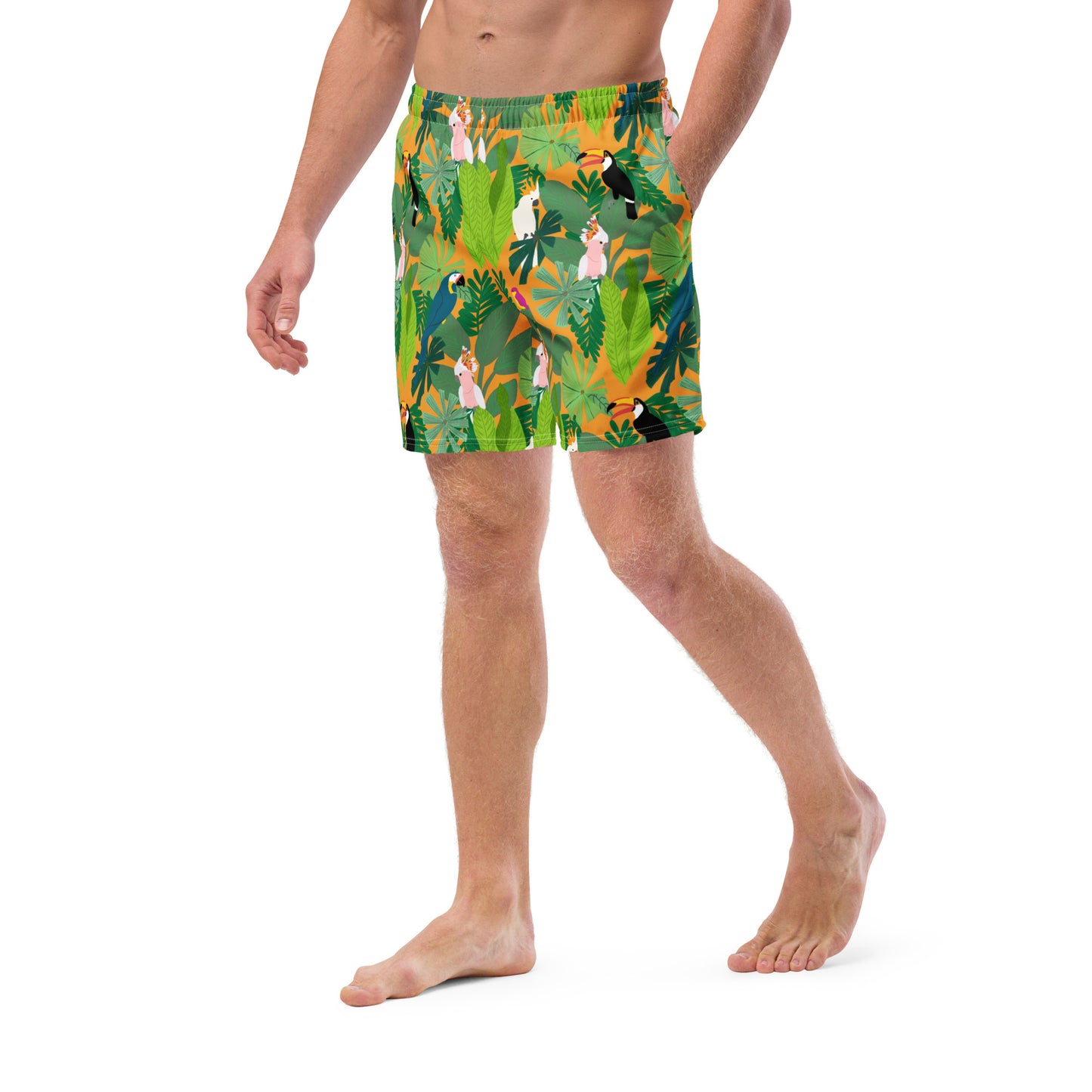 Birds in Paradise Men's swim trunks