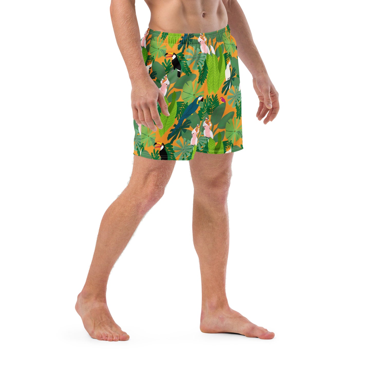 Birds in Paradise Men's swim trunks