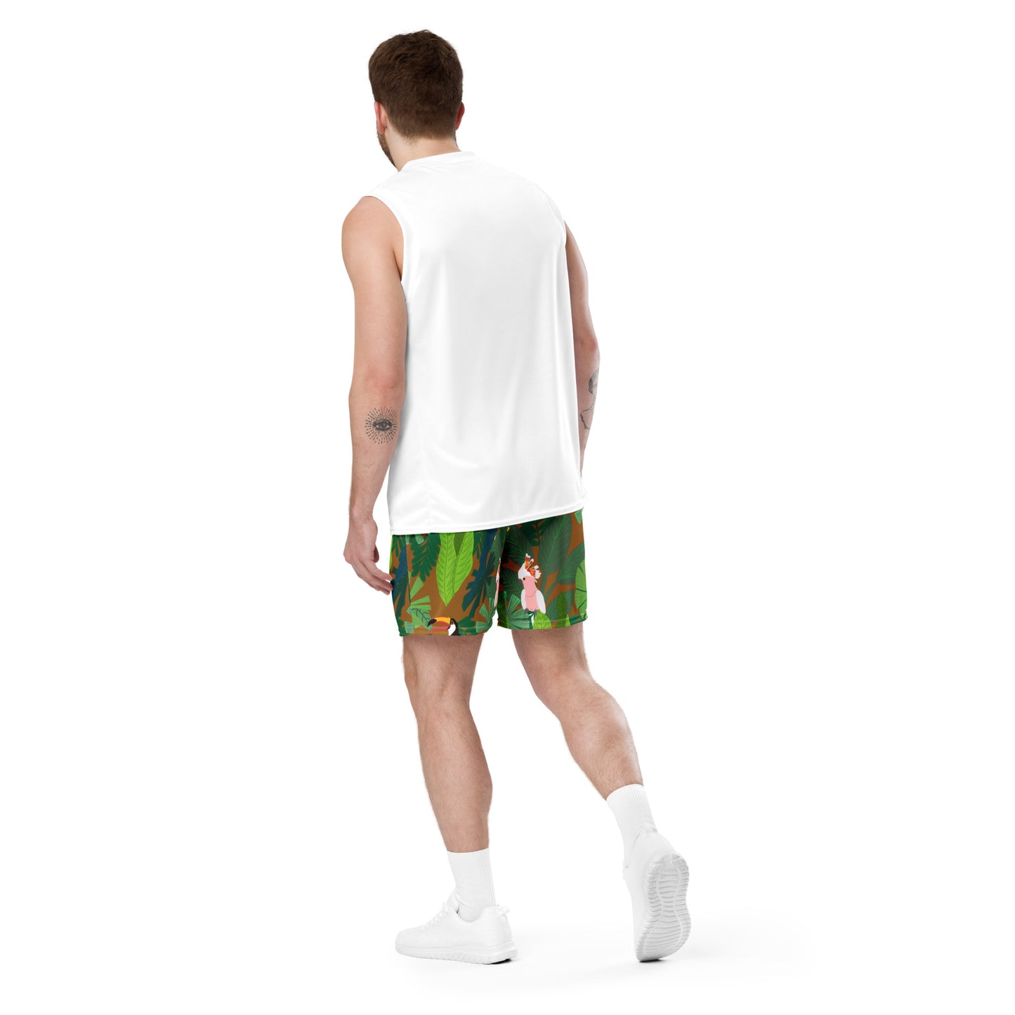 Birds in Paradise Unisex mesh shorts