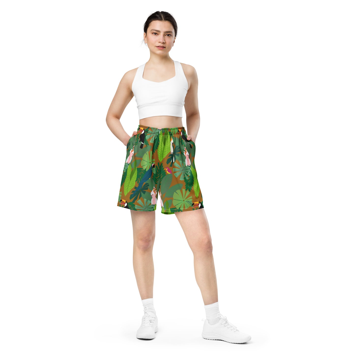 Birds in Paradise Unisex mesh shorts