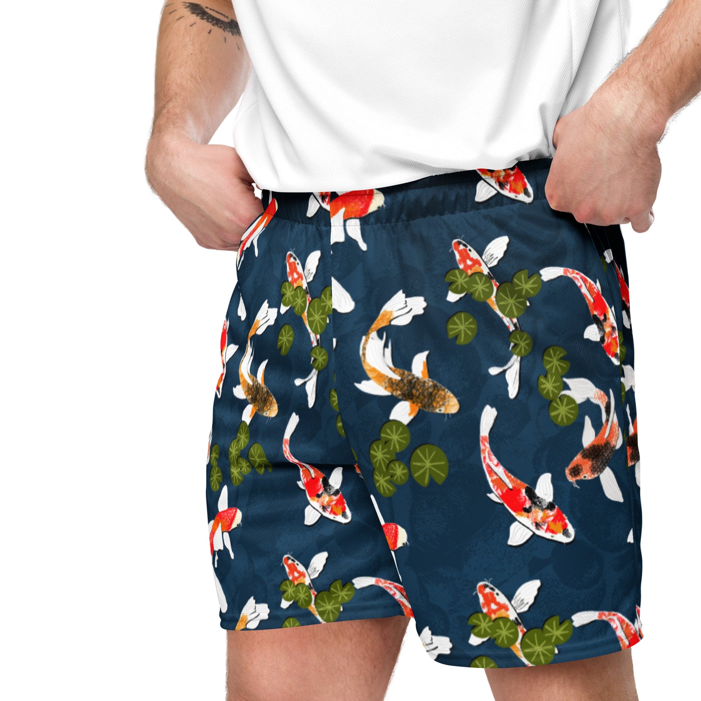 Don’t be Koi Unisex mesh shorts