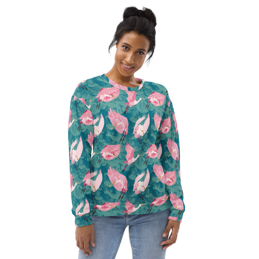 Roseate Goonbill Unisex Sweatshirt