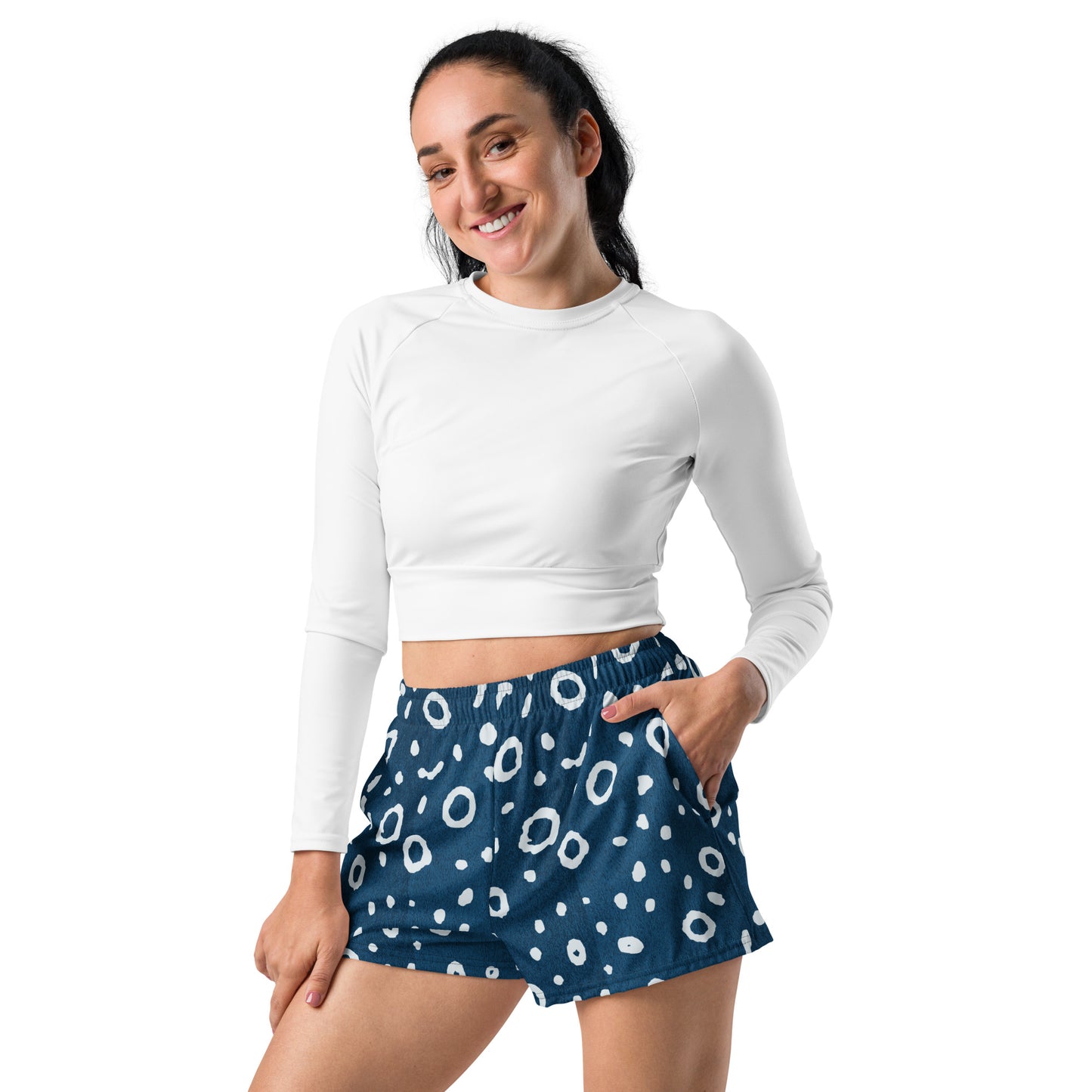 Eagle Ray Spots Women’s Recycled Athletic Shorts