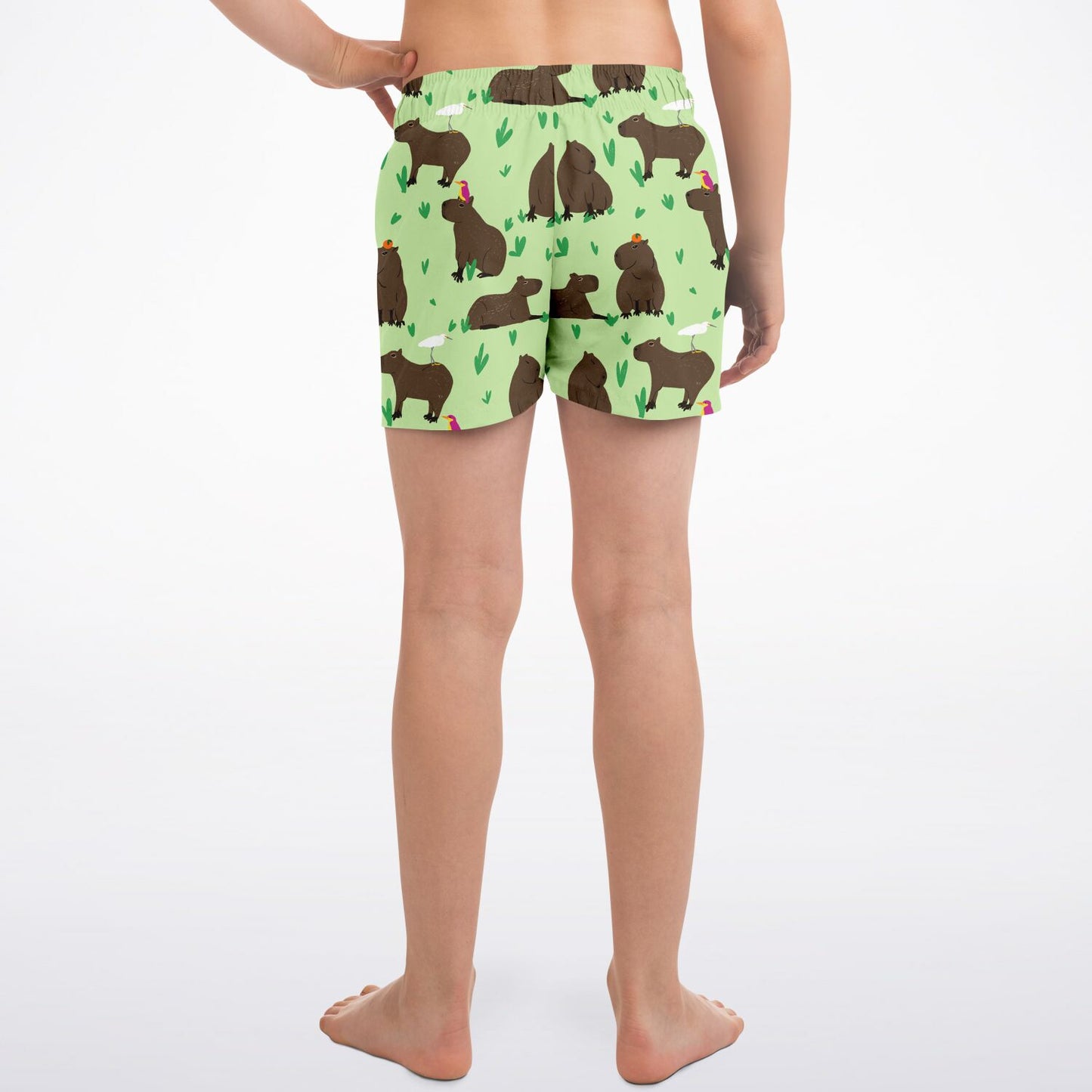 Capybaras & Friends Kids Swim Trunks - AOP