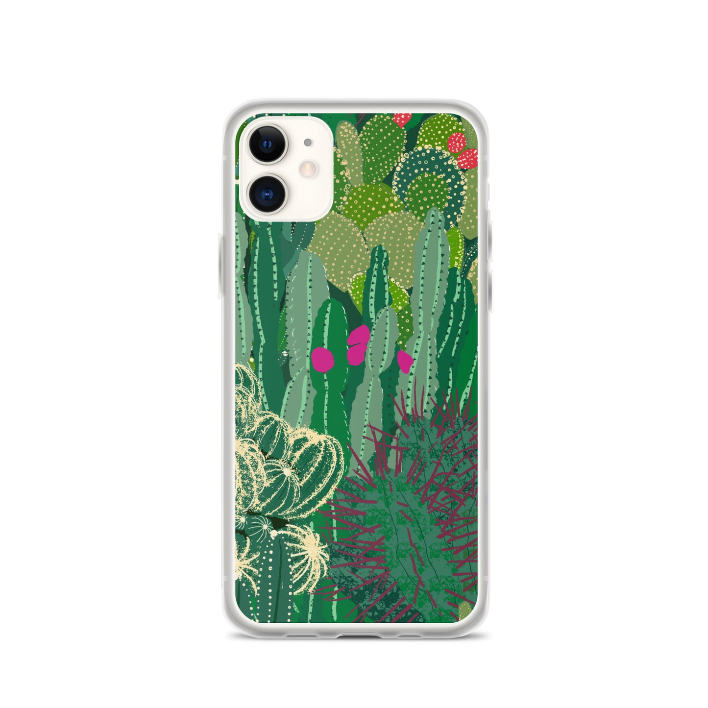 Cactus Cluster Clear Case for iPhone®