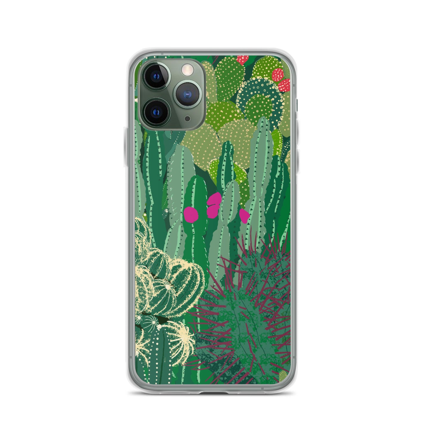 Cactus Cluster Clear Case for iPhone®