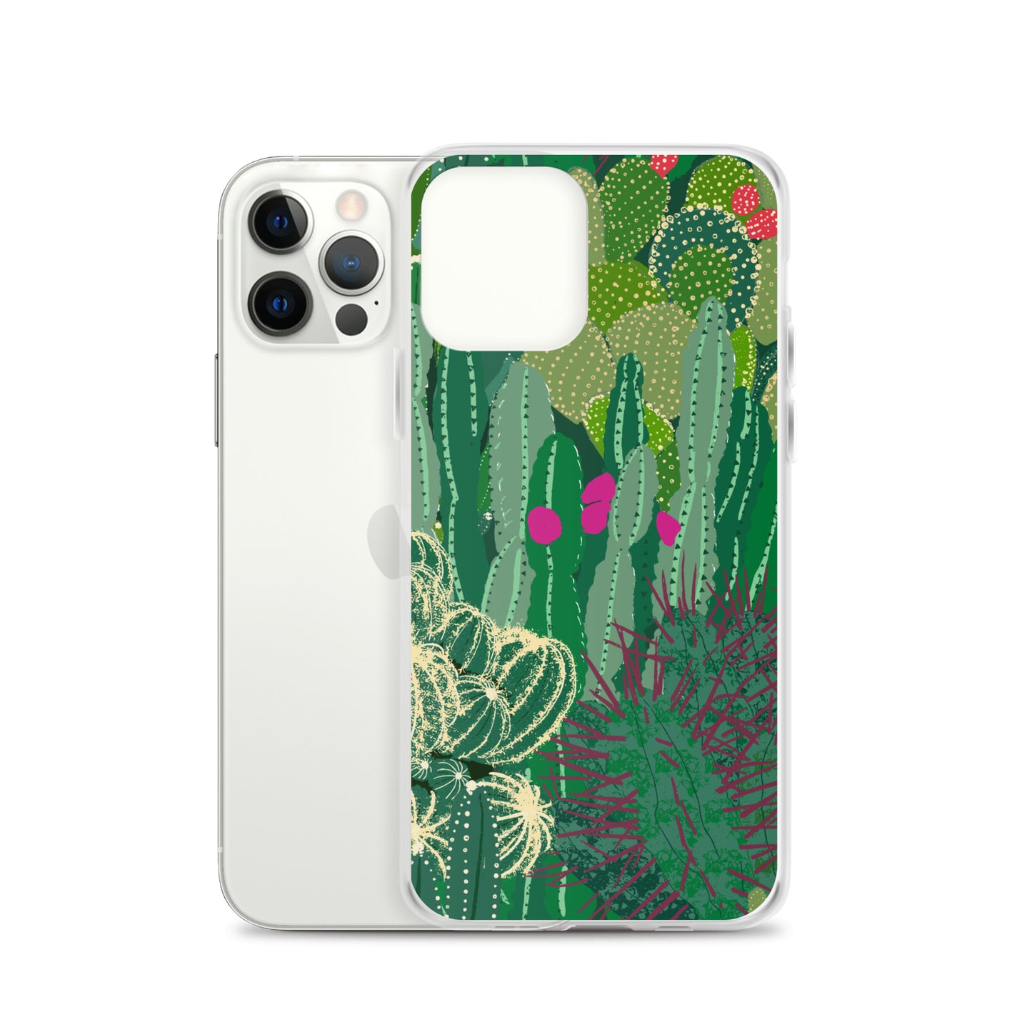 Cactus Cluster Clear Case for iPhone®