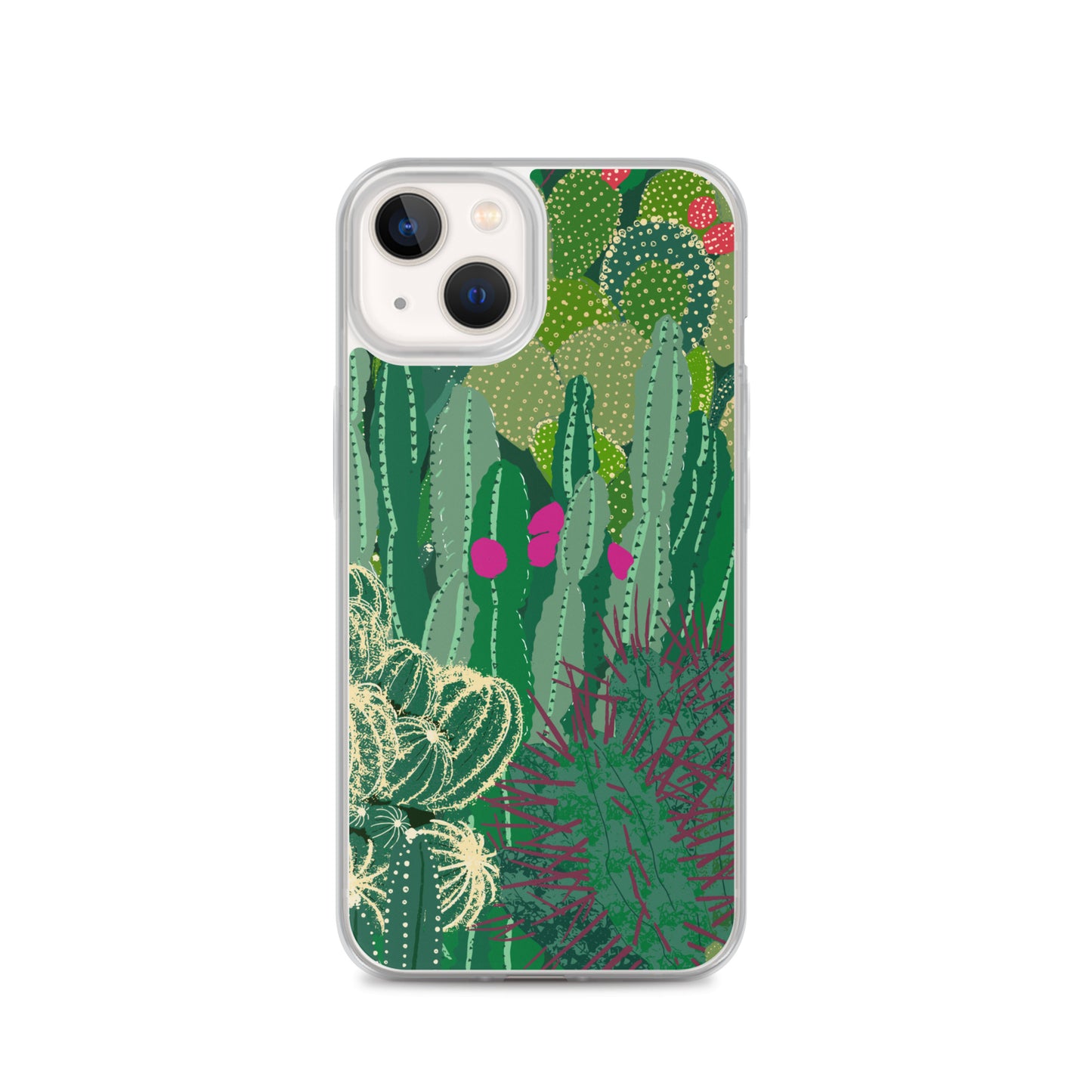 Cactus Cluster Clear Case for iPhone®