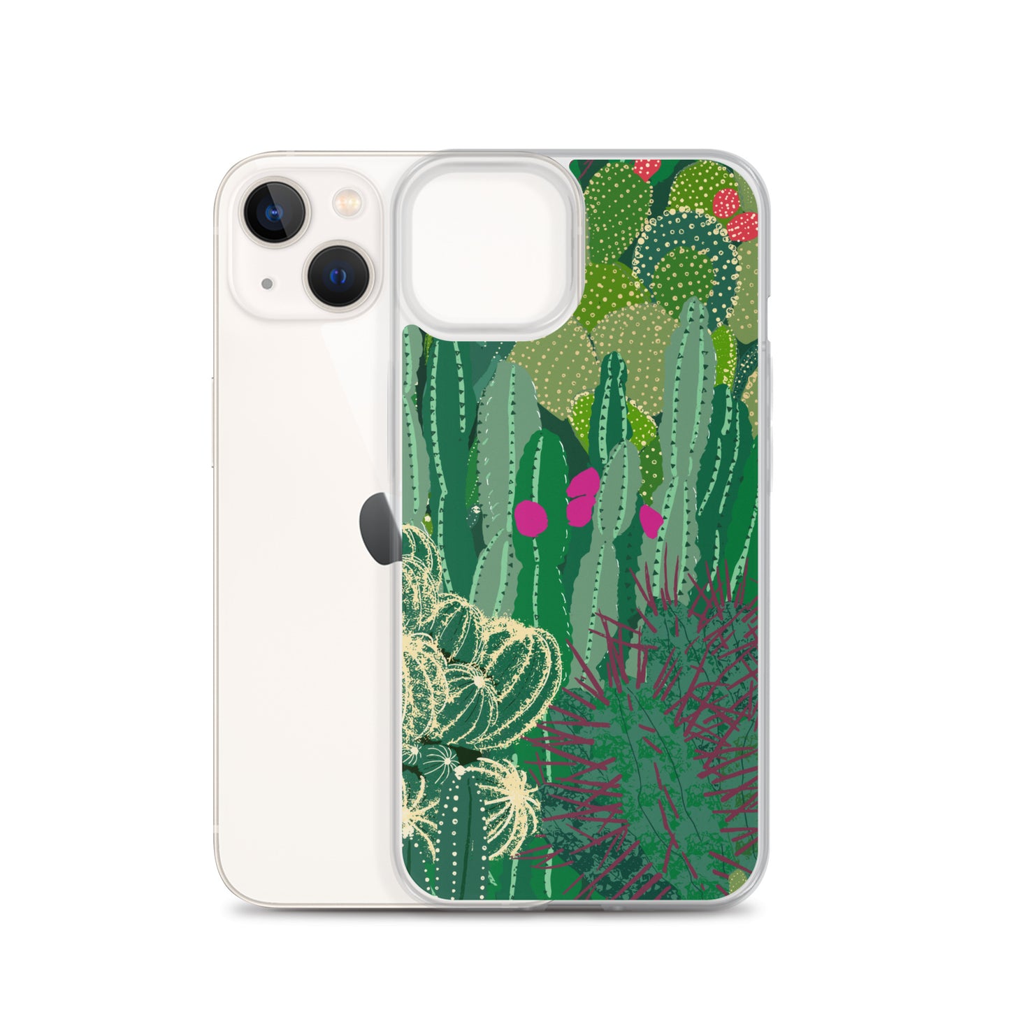 Cactus Cluster Clear Case for iPhone®