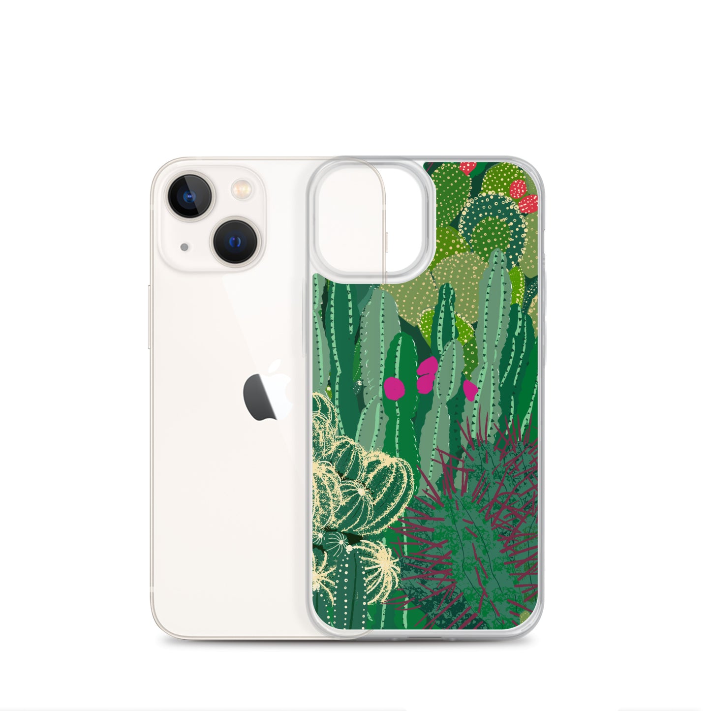 Cactus Cluster Clear Case for iPhone®