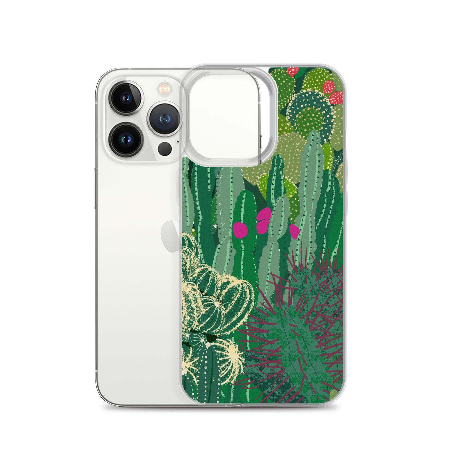 Cactus Cluster Clear Case for iPhone®