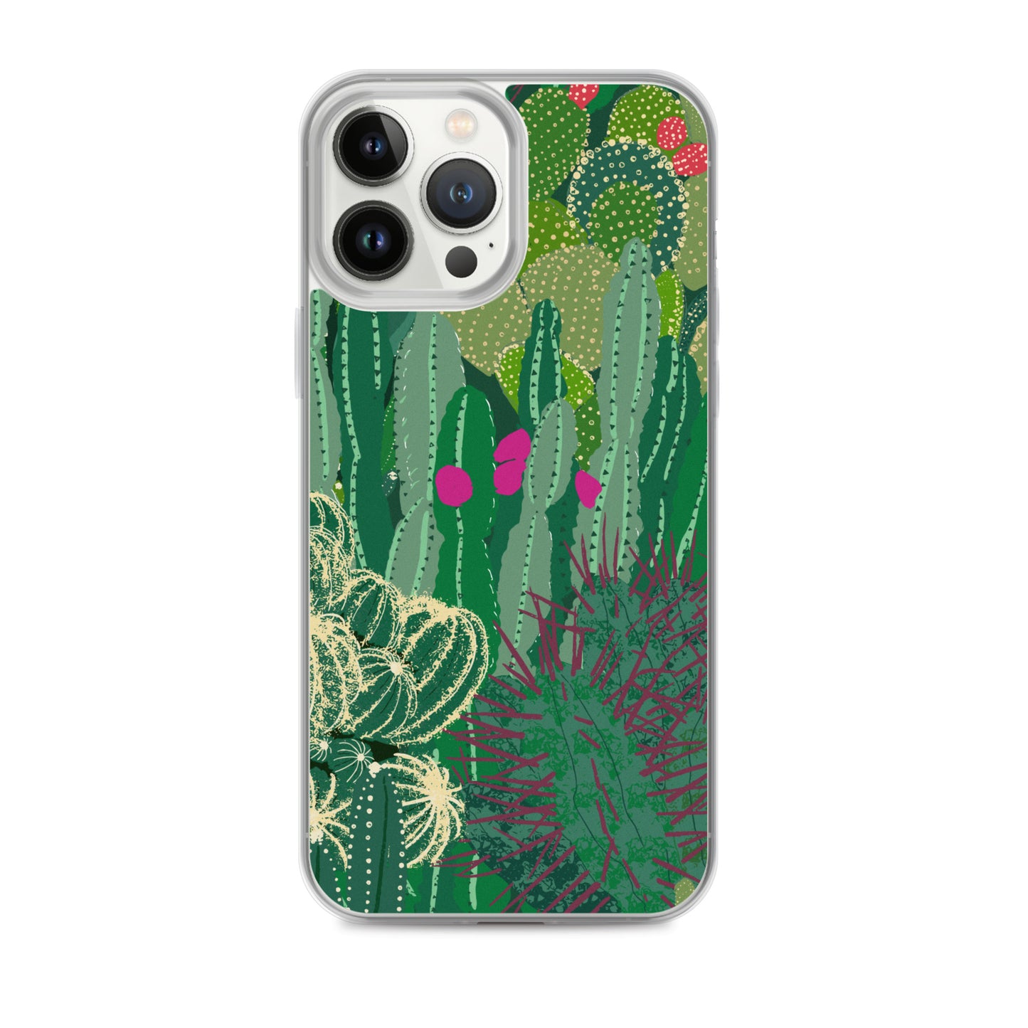 Cactus Cluster Clear Case for iPhone®